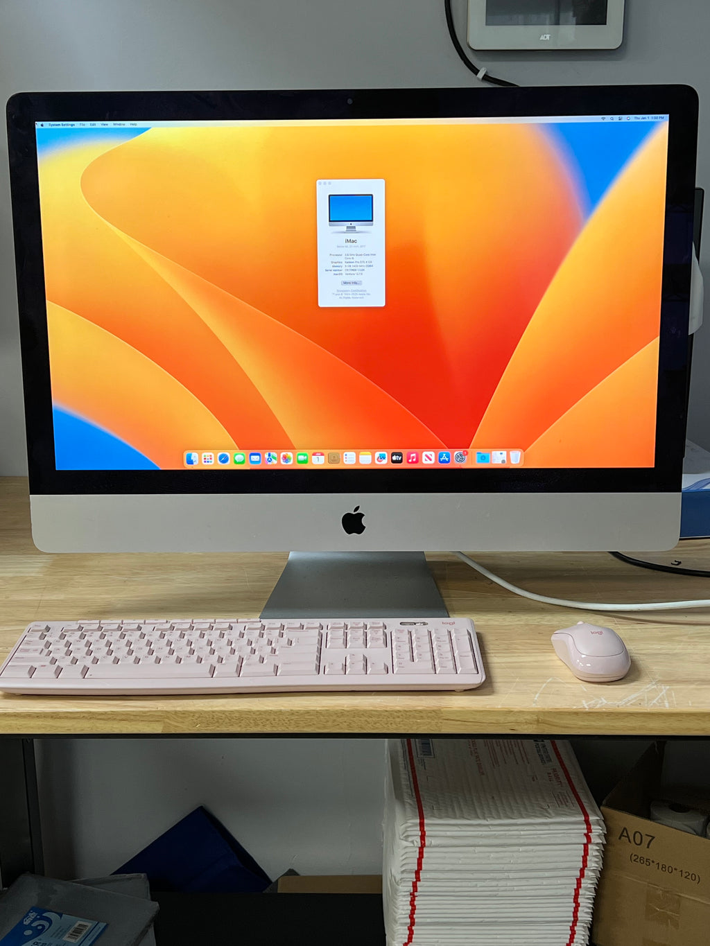 Apple iMac 2012 i5 3.5GHz 8GB RAM 1TB HDD