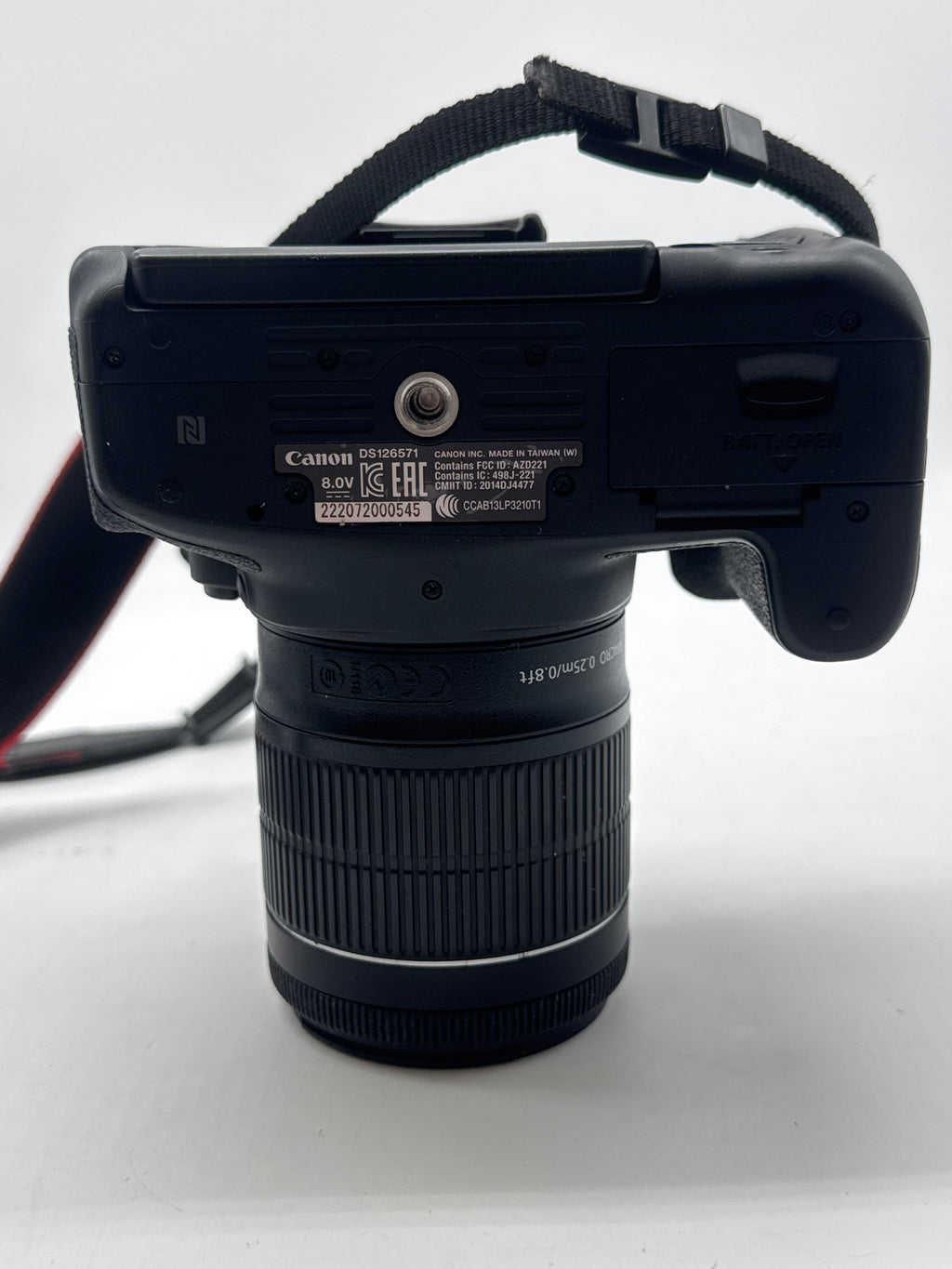 Canon EOS Rebel T6i 24MP DSLR w/ EF-S 18-55mm Lens Black - Used