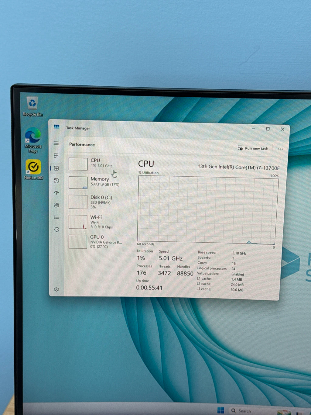 MSI Pro Series Desktop Computer i7-13700F 32GB RAM 2TB SSD RTX 4060 - Used