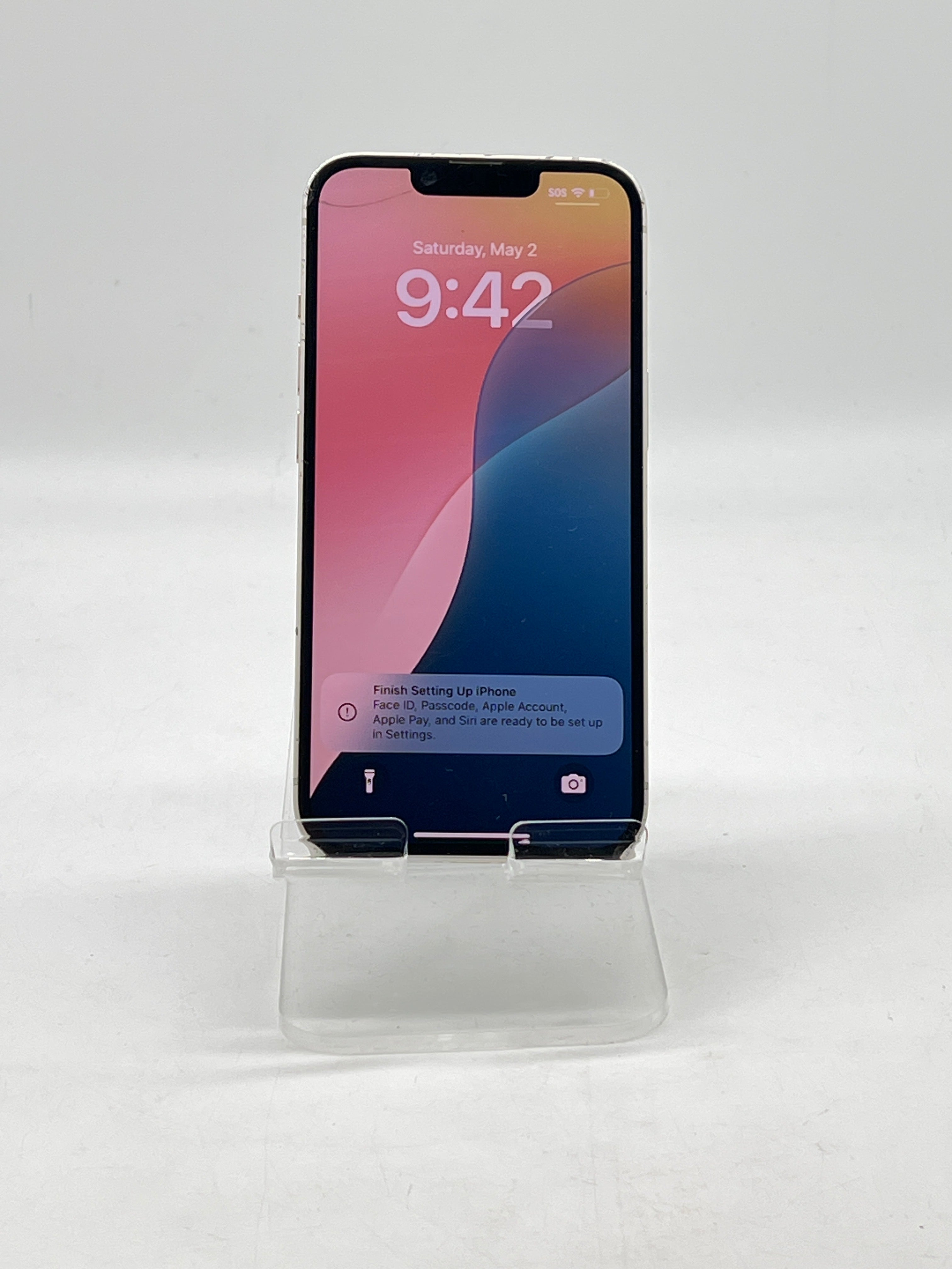 ATT Apple iPhone 14 256GB Starlight - For Parts Cracked Back