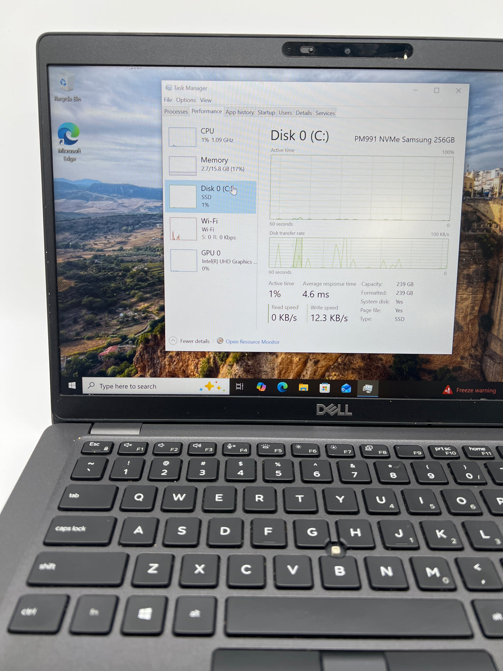 Dell Latitude 5400 14 inch Core i5 8th Gen 16GB RAM 256GB SSD Black Used