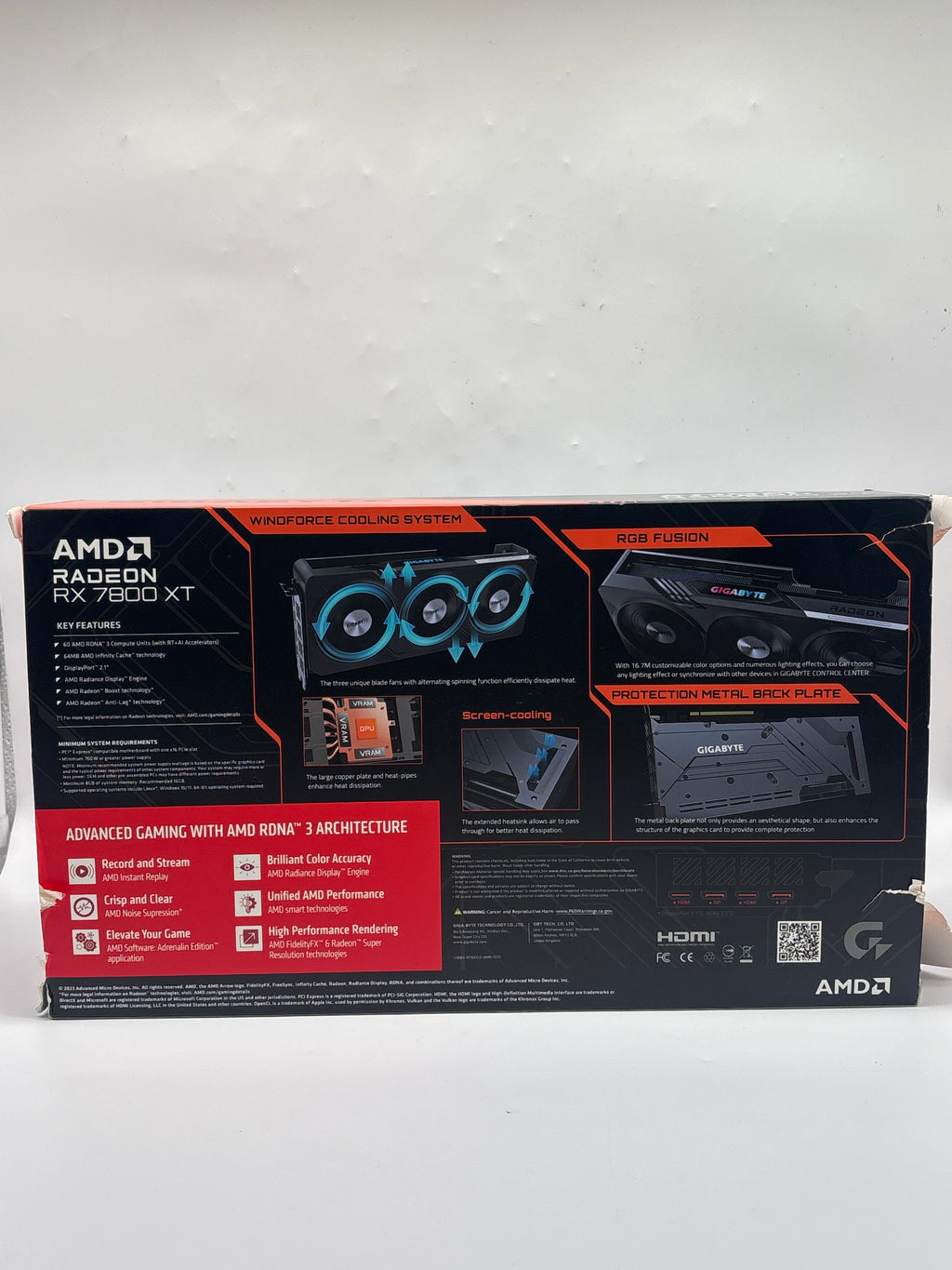 Gigabyte Radeon RX 7800 XT Gaming OC GV-R78XTGAMING 16GB GDDR6 - Used
