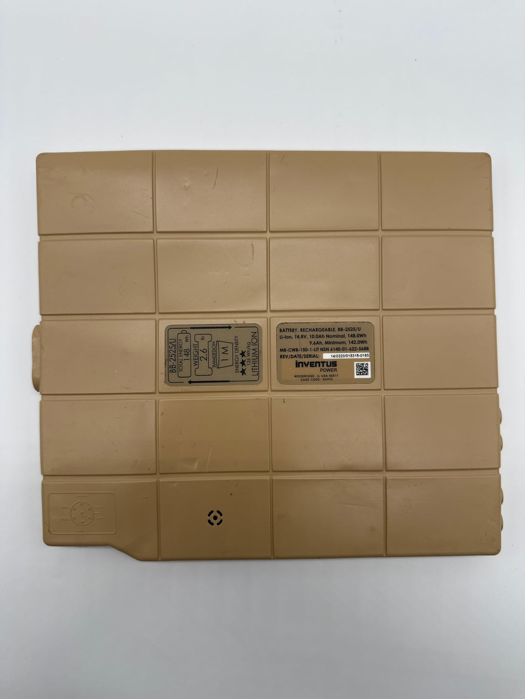 Inventus BB-2525/U Battery - Rechargeable Lithium Ion - Militaria