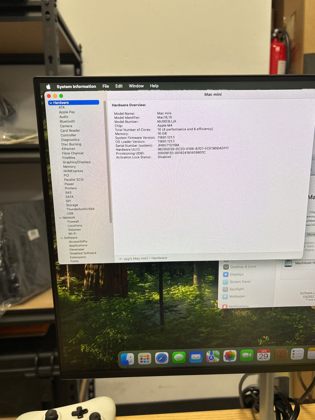 Apple Mac Mini M4 2024 MU9D3/LLA 16GB RAM 256GB SSD - Used
