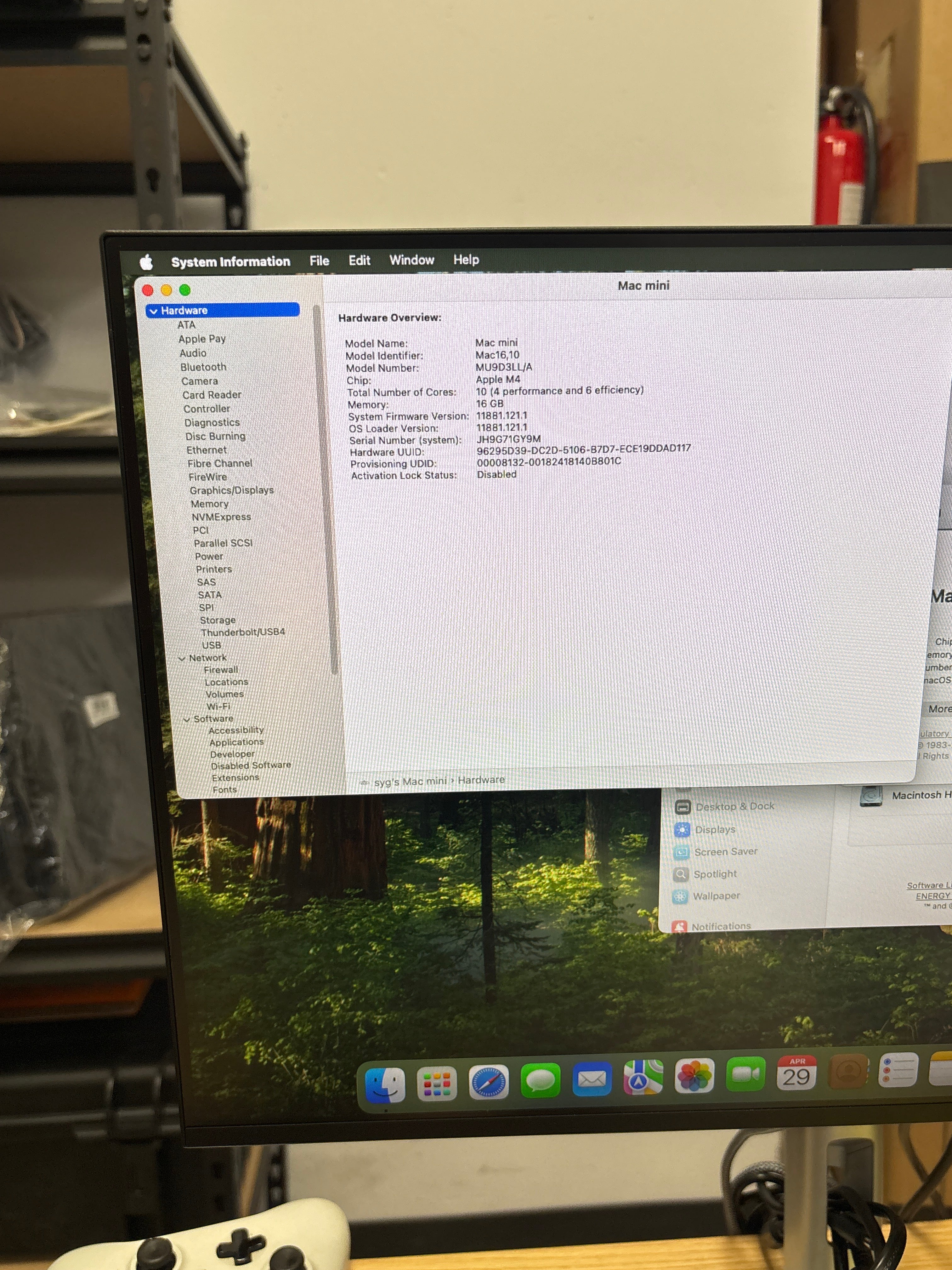 Apple Mac Mini M4 2024 MU9D3/LLA 16GB RAM 256GB SSD - Used