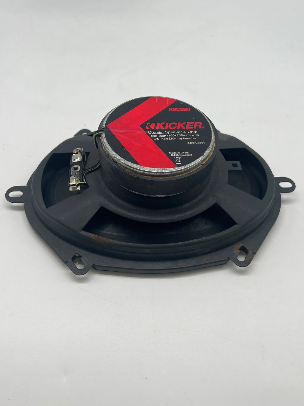 Kicker KSC680 2-Way 4 Ohm Coaxial Speaker Pair - Untested