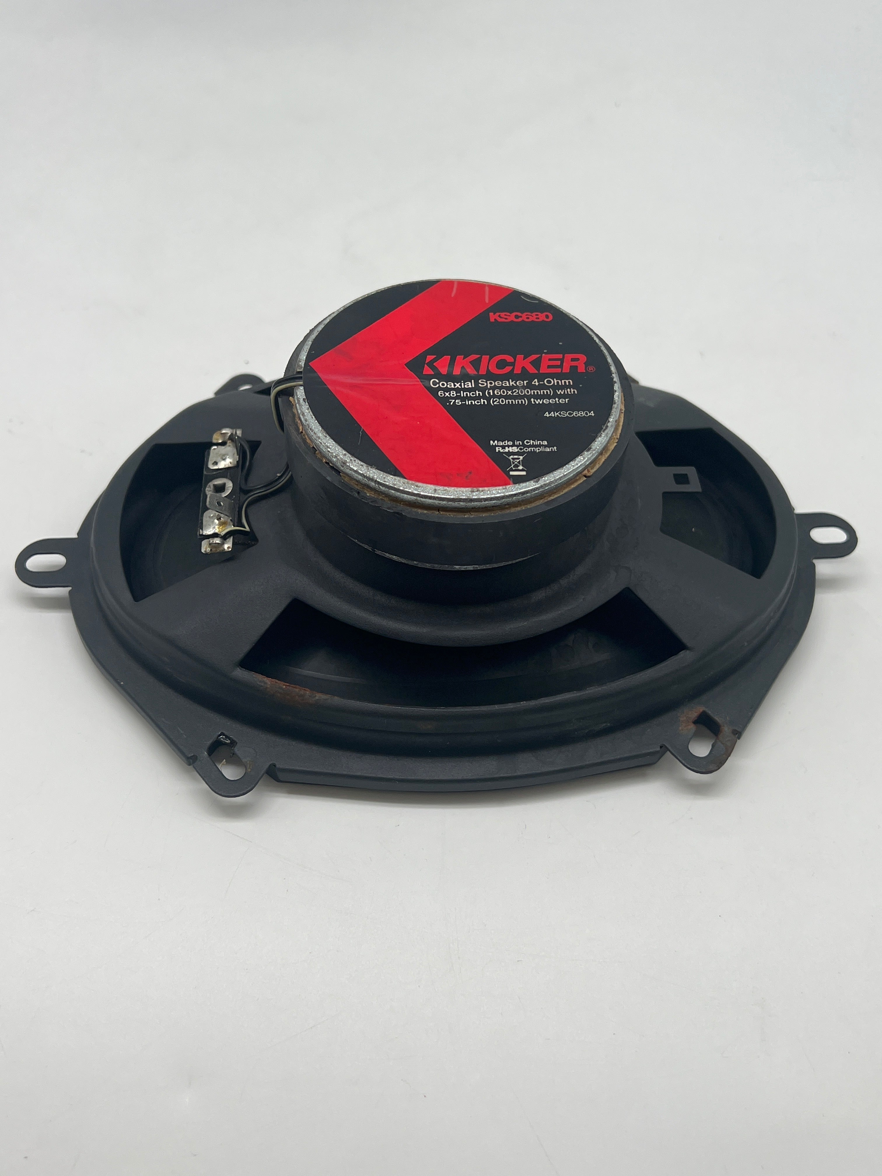 Kicker KSC680 2-Way 4 Ohm Coaxial Speaker Pair - Untested