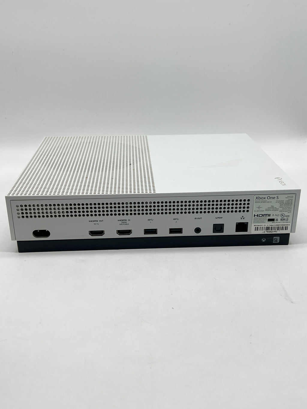 Microsoft Xbox One S 1TB Console White w/ 1 Controller and Cables Used