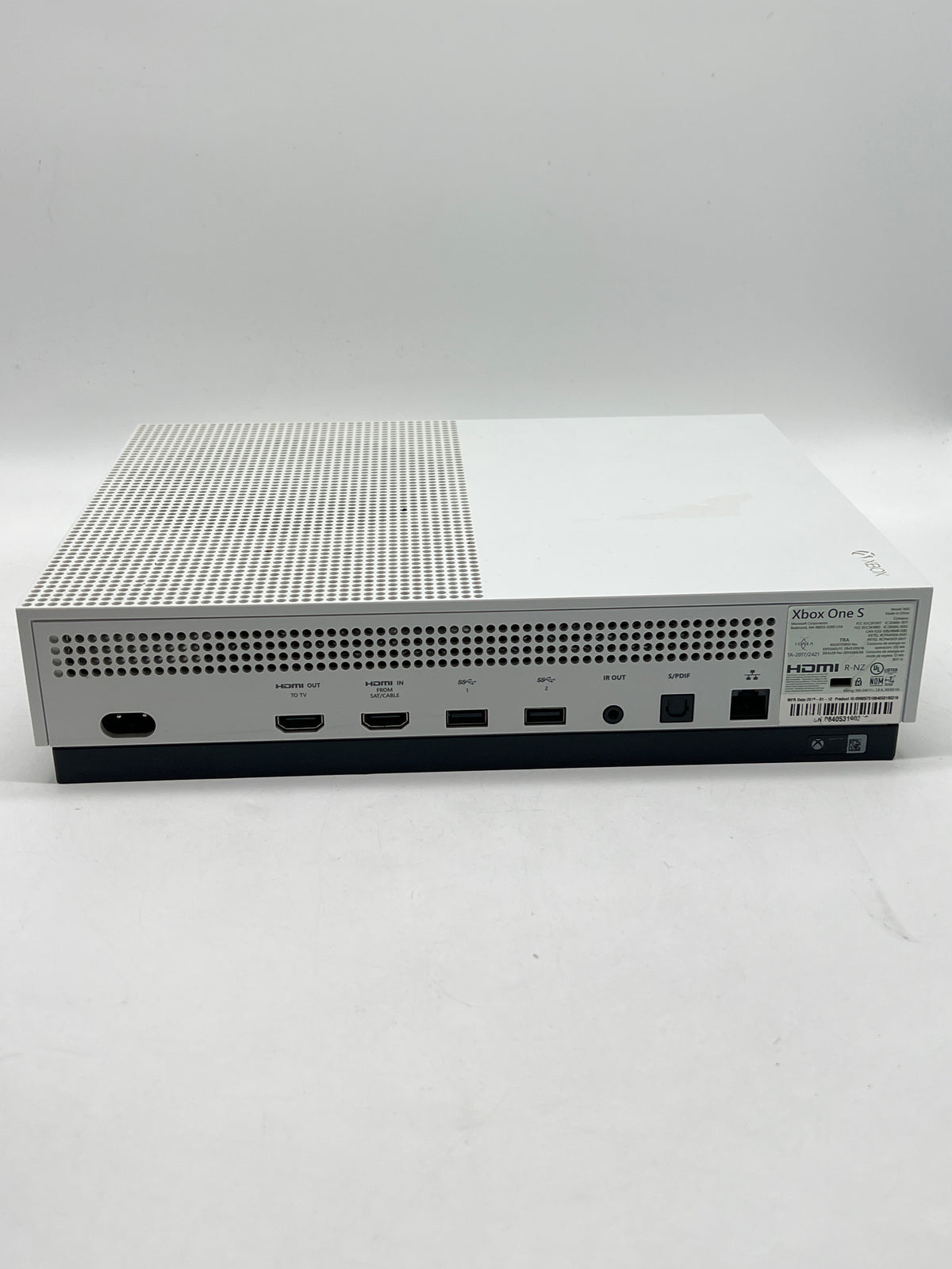 Microsoft Xbox One S 1TB Console White w/ 1 Controller and Cables Used