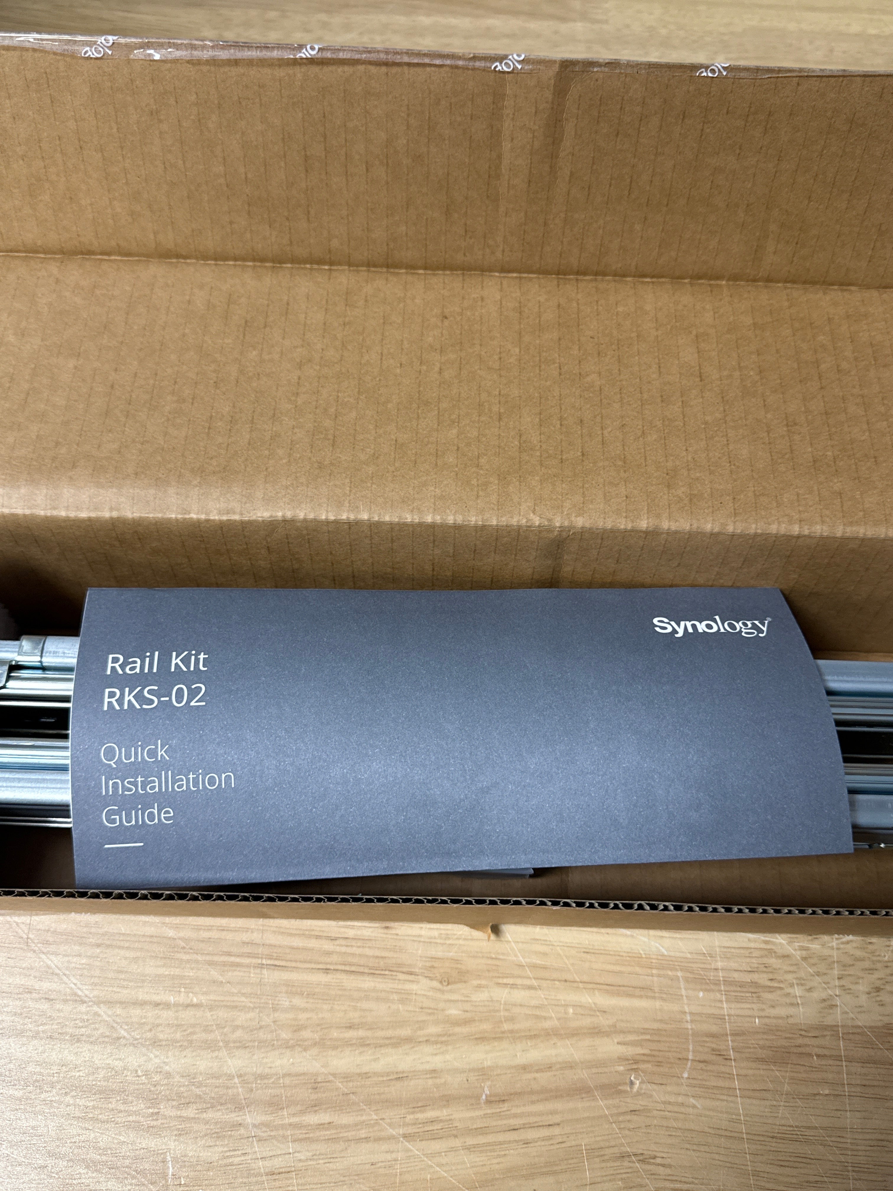 Synology RKS-02 Sliding Rack Rails for 1U/2U/3U NAS - New In Box