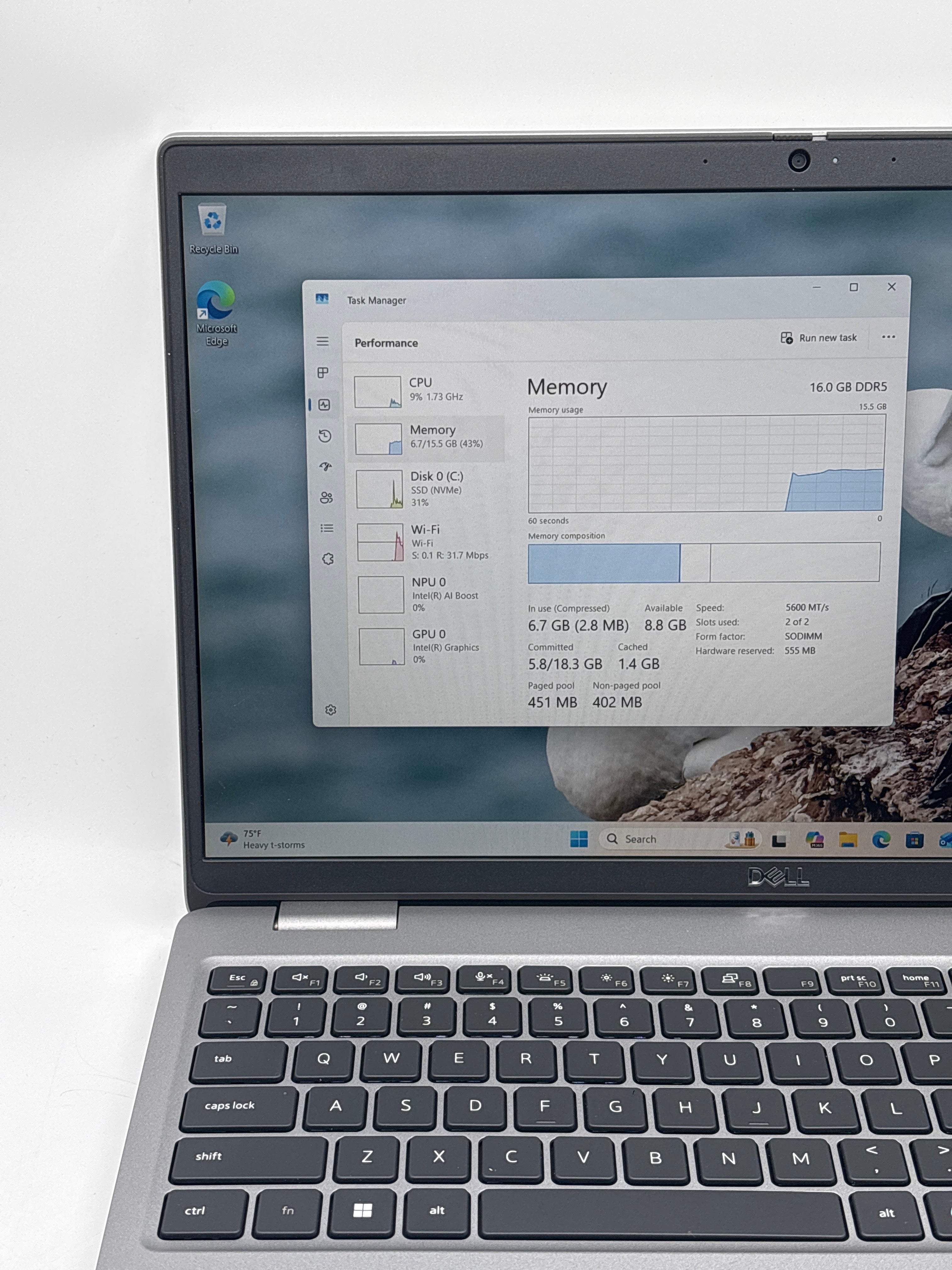 Dell Latitude 5550 Ultra 7 155U 16GB RAM 512GB SSD Used