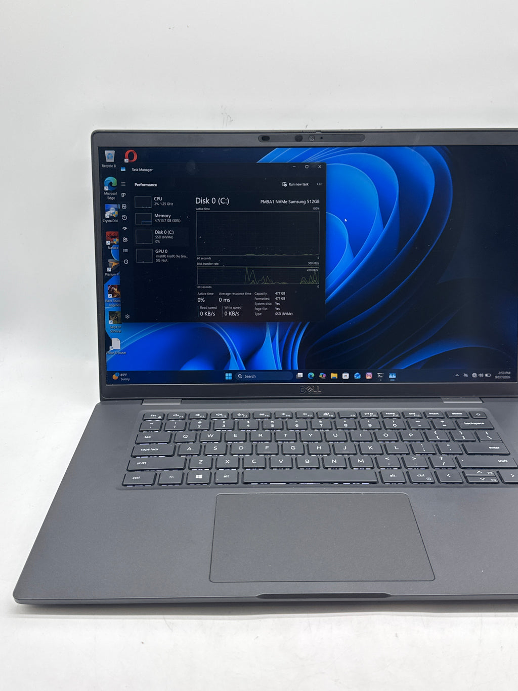 Dell Latitude 7520 15.6in Core i7-1185G7 16GB RAM 512GB SSD - Used