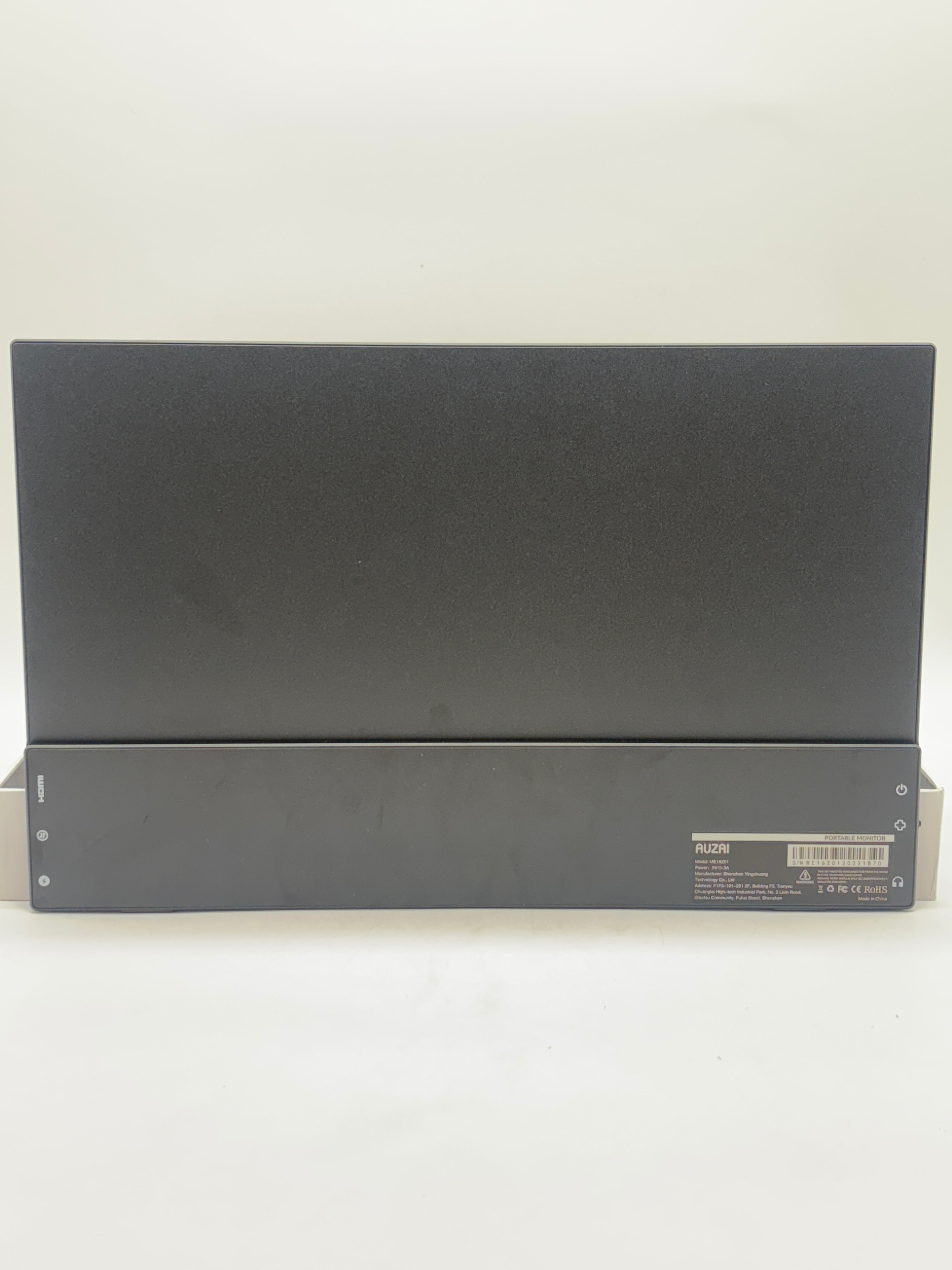 Auzai Black Portable HDMI USB C Computer Ultra Slim LCD Display - Used