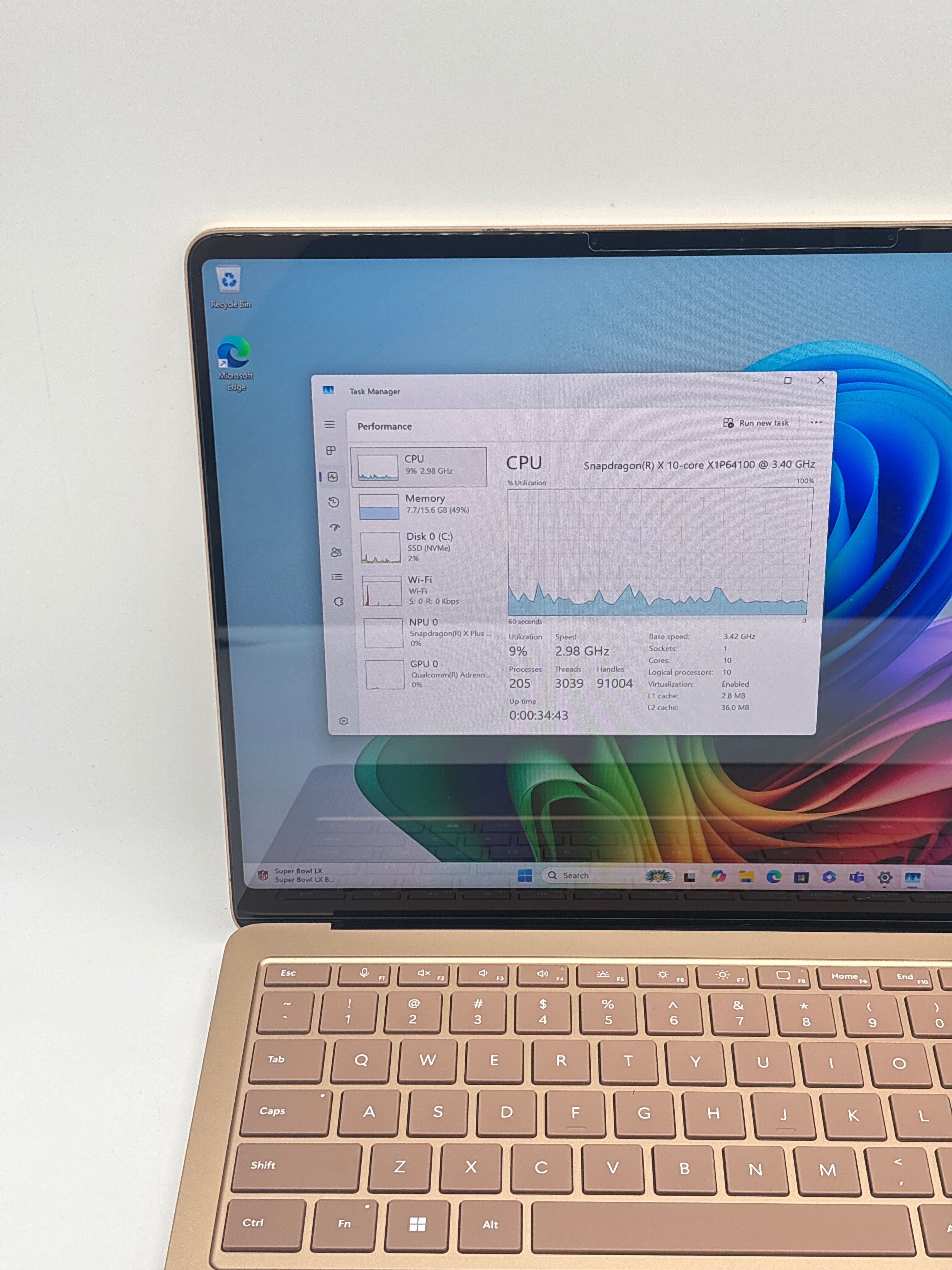 Microsoft Surface Laptop 7 2036 Snapdragon X 16GB RAM 1TB SSD - Used