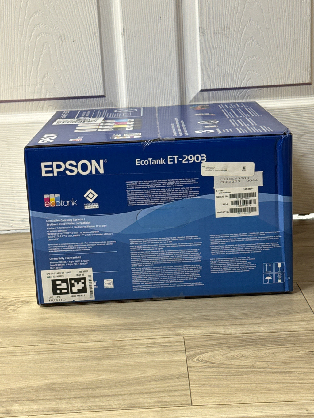 Epson EcoTank ET-2903 Wireless Color All-in-One Printer White - New