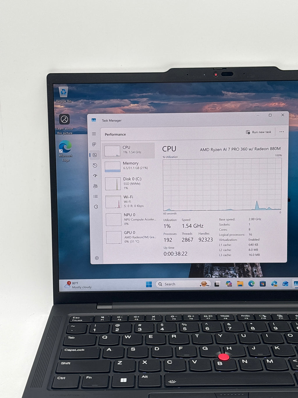 Lenovo ThinkPad T14s Gen 6 Ryzen AI 7 Pro 32 GB RAM 512 GB SSD - Warranty