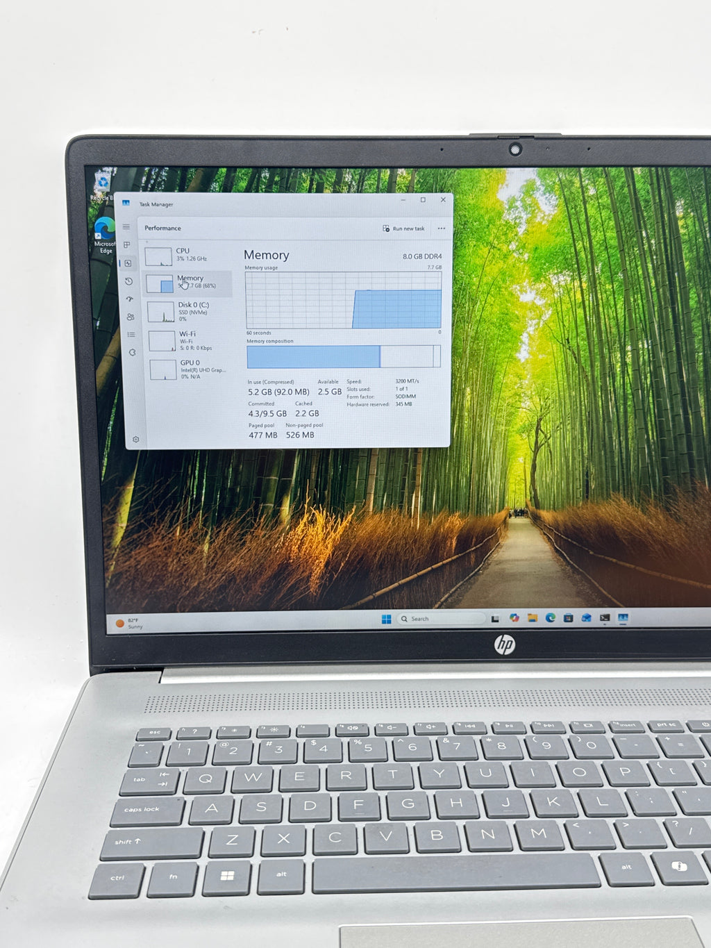 HP 17-CN3XXX Laptop Intel Core i3 N305 8GB RAM 512GB SSD 17in - Used