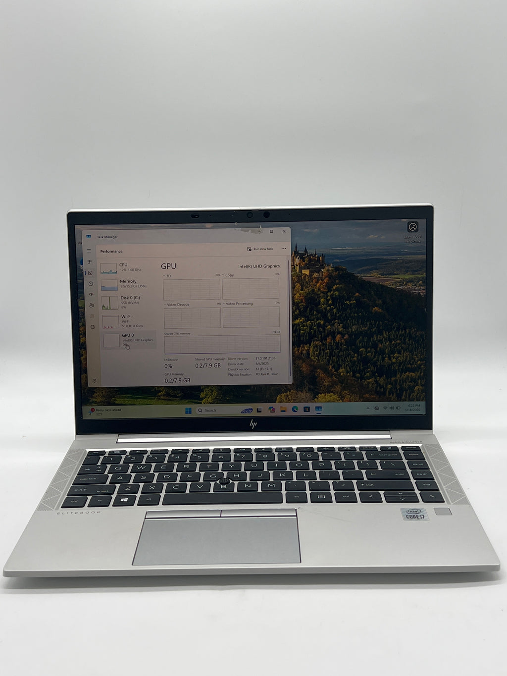 HP Elitebook 840 G7 14" Laptop i7-10510U 1.8GHz 16GB RAM 512GB SSD - Used