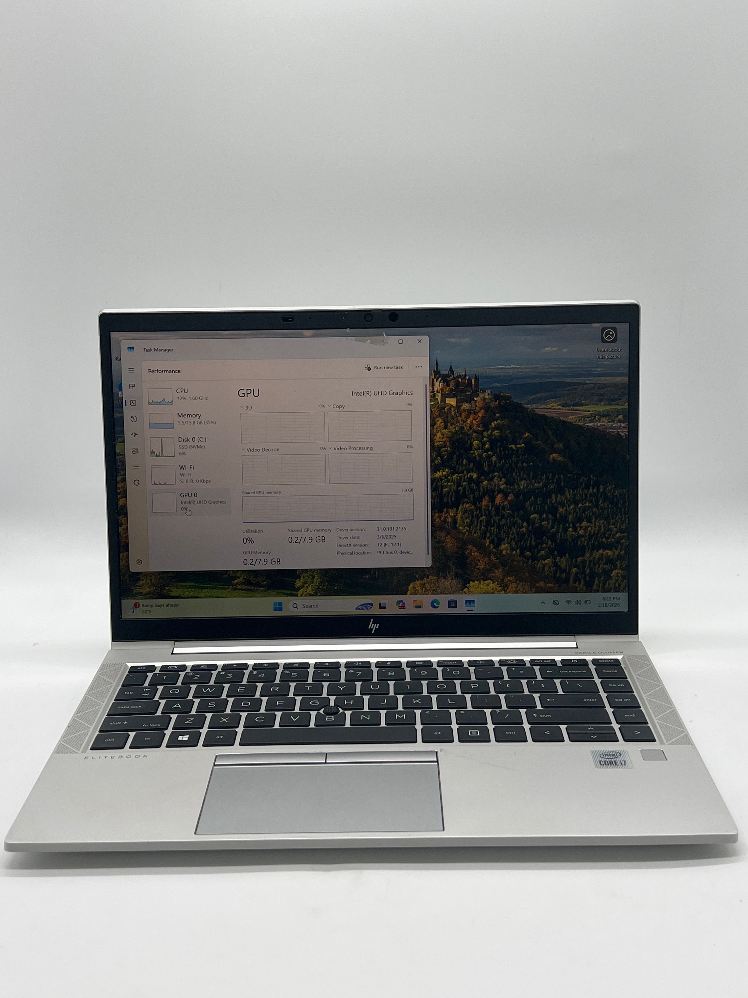HP Elitebook 840 G7 14" Laptop i7-10510U 1.8GHz 16GB RAM 512GB SSD - Used
