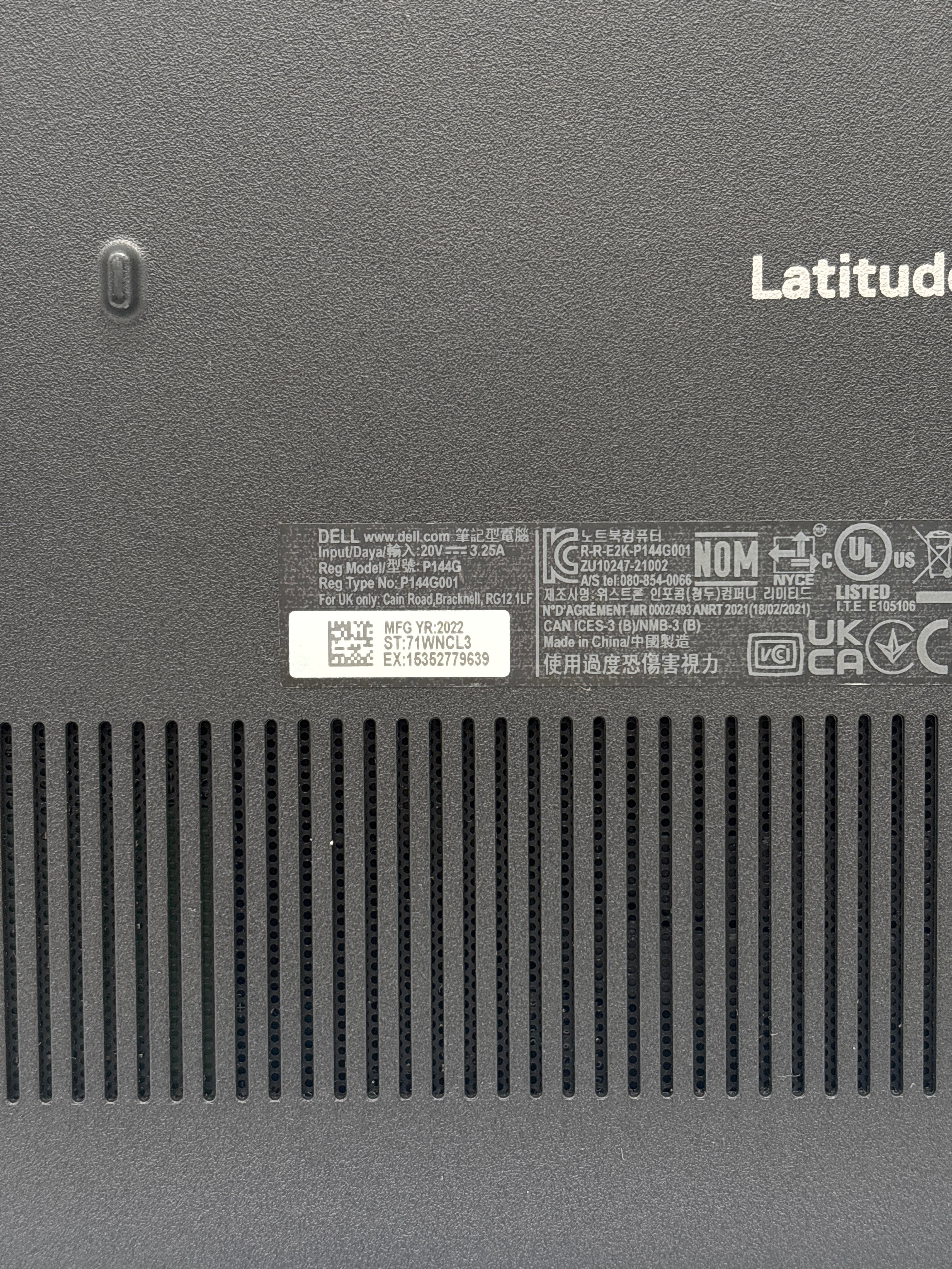 Dell Latitude 3420 i5-1145G7 16GB RAM 256GB SSD - For Parts (Read DESC)