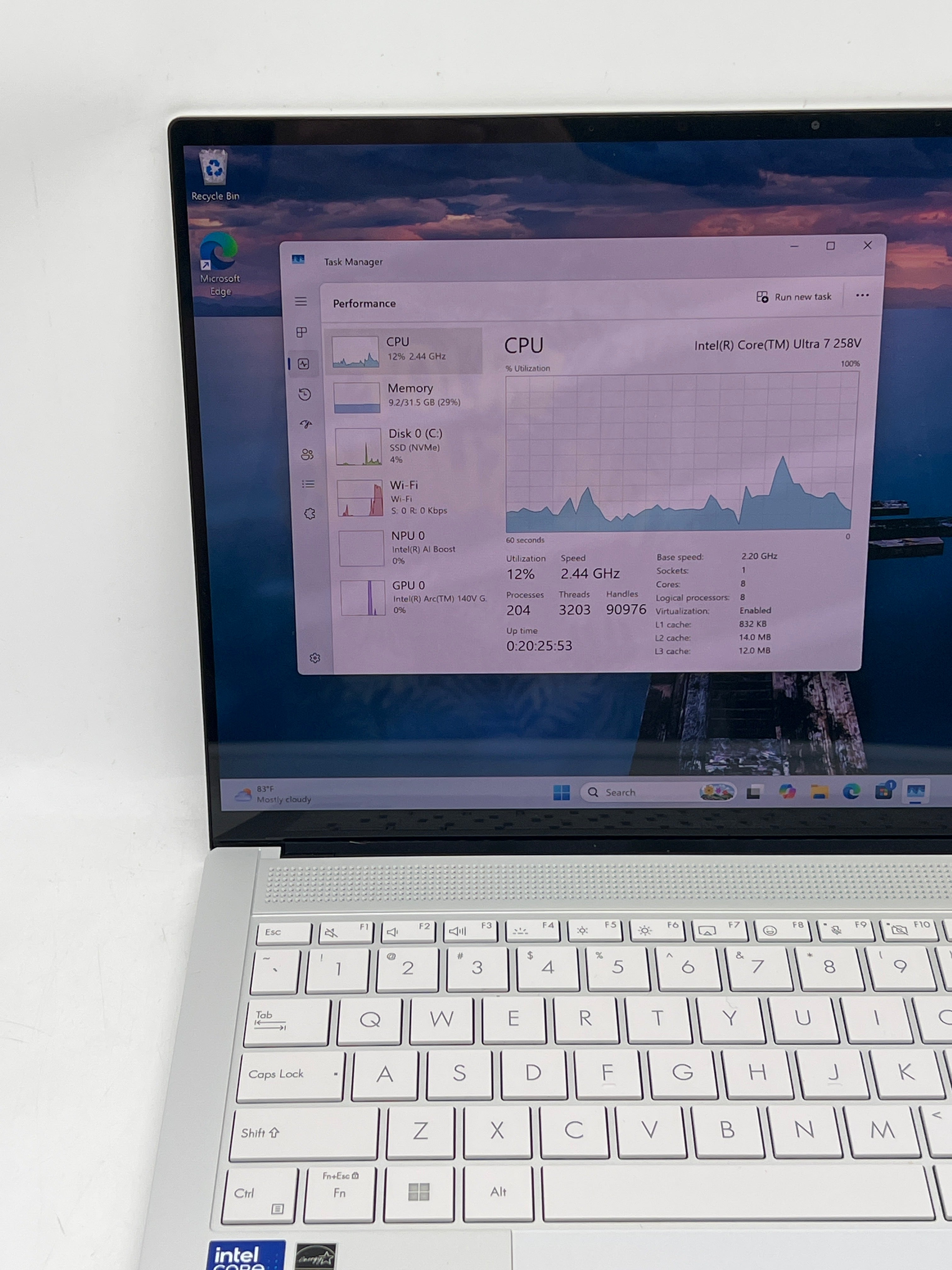 Asus Zenbook S 14 OLED Ultra 7 258V 32GB RAM 1TB SSD