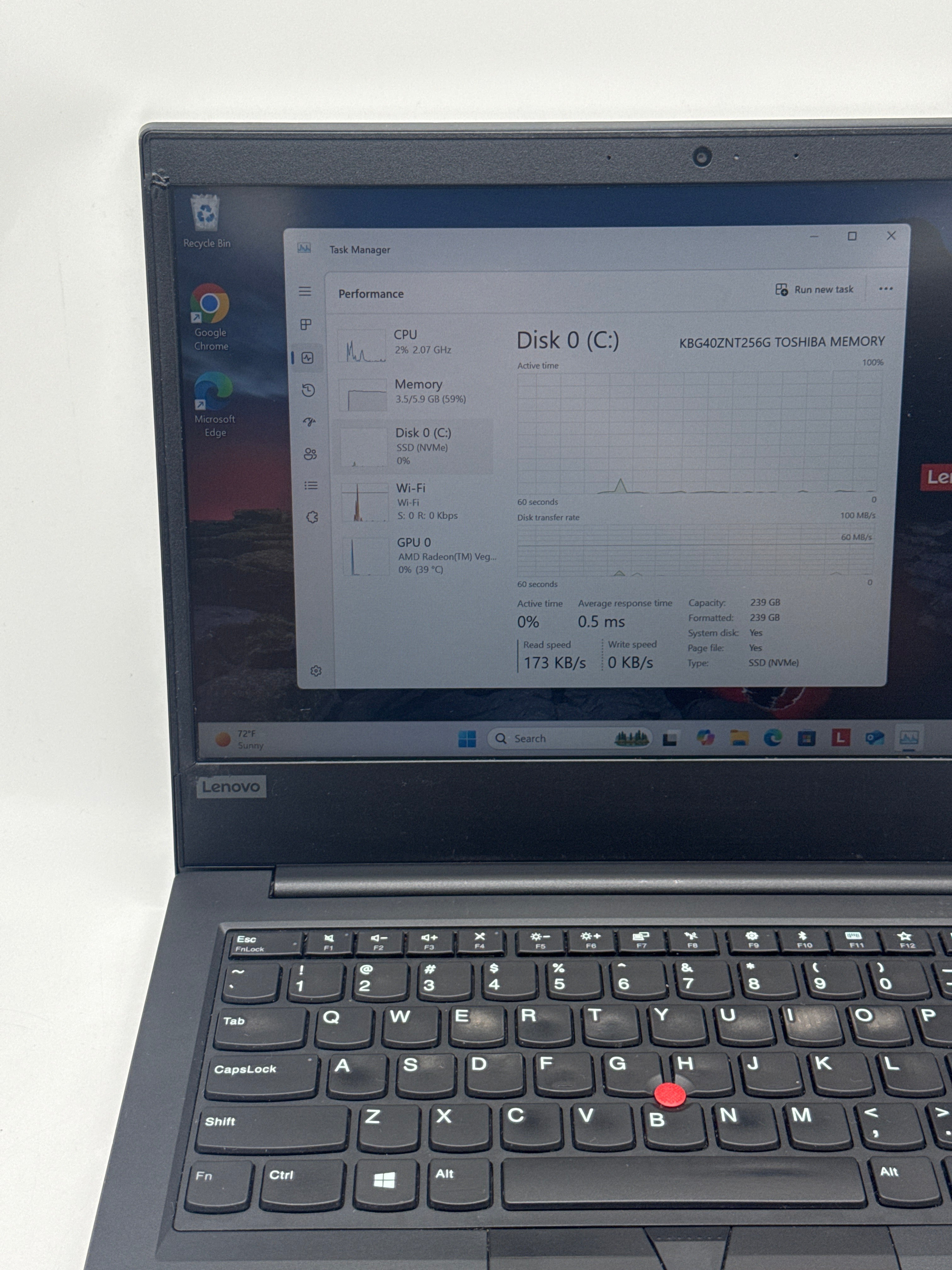 Lenovo ThinkPad E495 Ryzen 5 3500U 8GB 256GB SSD