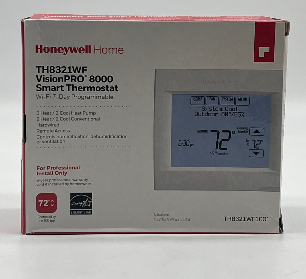 Honeywell Vision Pro 8000 Thermostat White - New In Box