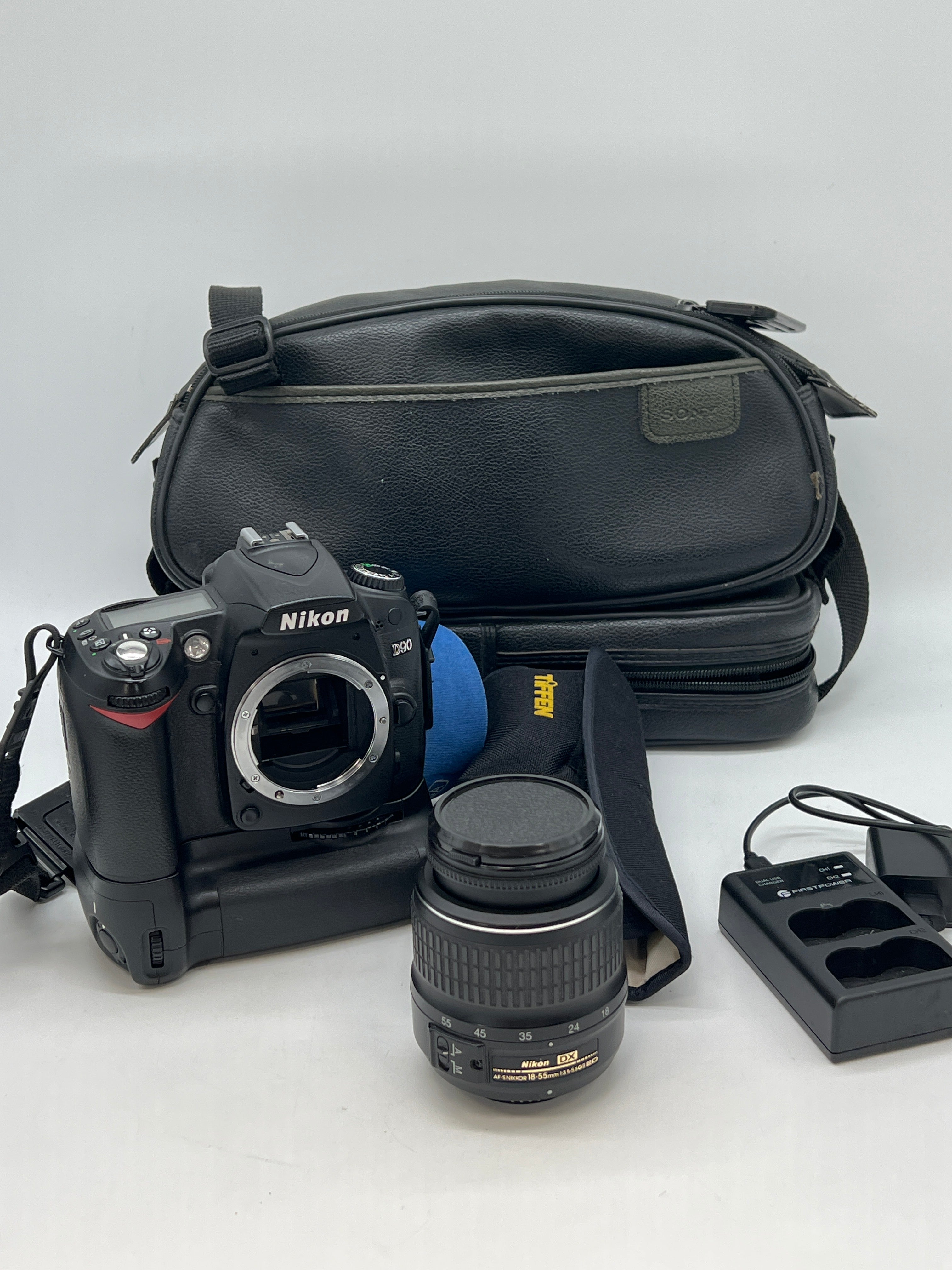 Nikon D90 Digital Camera with 18-55mm Lens Battery Grip - Used