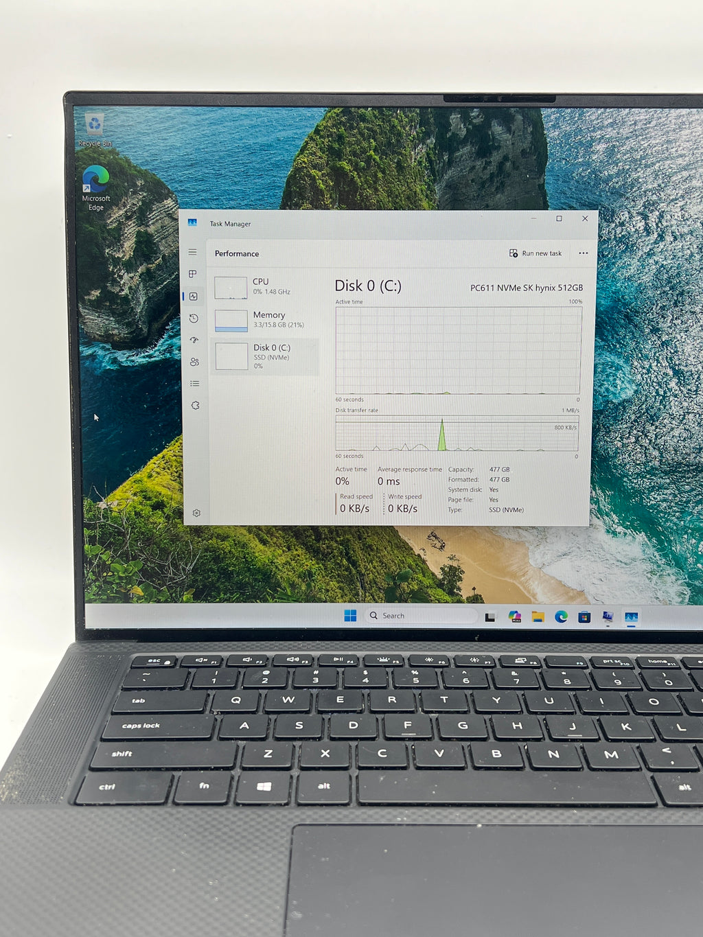 Dell XPS 15 9500 i7-10750H 16GB RAM 512GB SSD Gray - Used