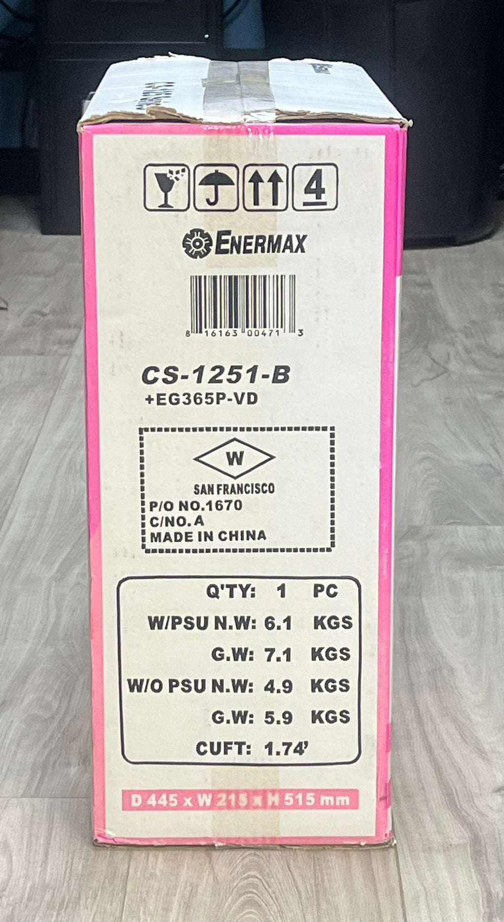 Enermax CS-1251-B Black - New in Box