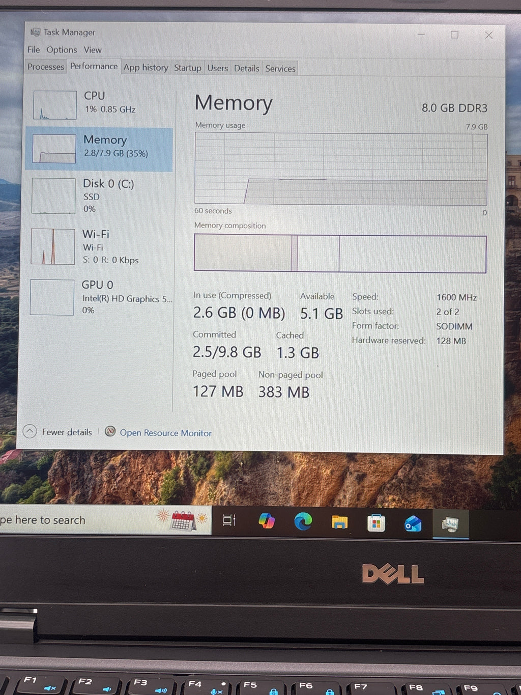 Dell Latitude E7450 i7-5600U 8GB RAM 256GB SSD - For Parts (BAD BATTERY)
