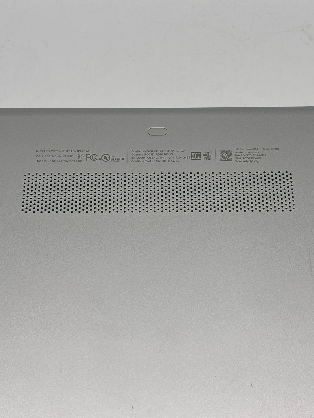 HP Pavilion x360 Convertible i5-8250U 8GB RAM 128GB SSD - Used
