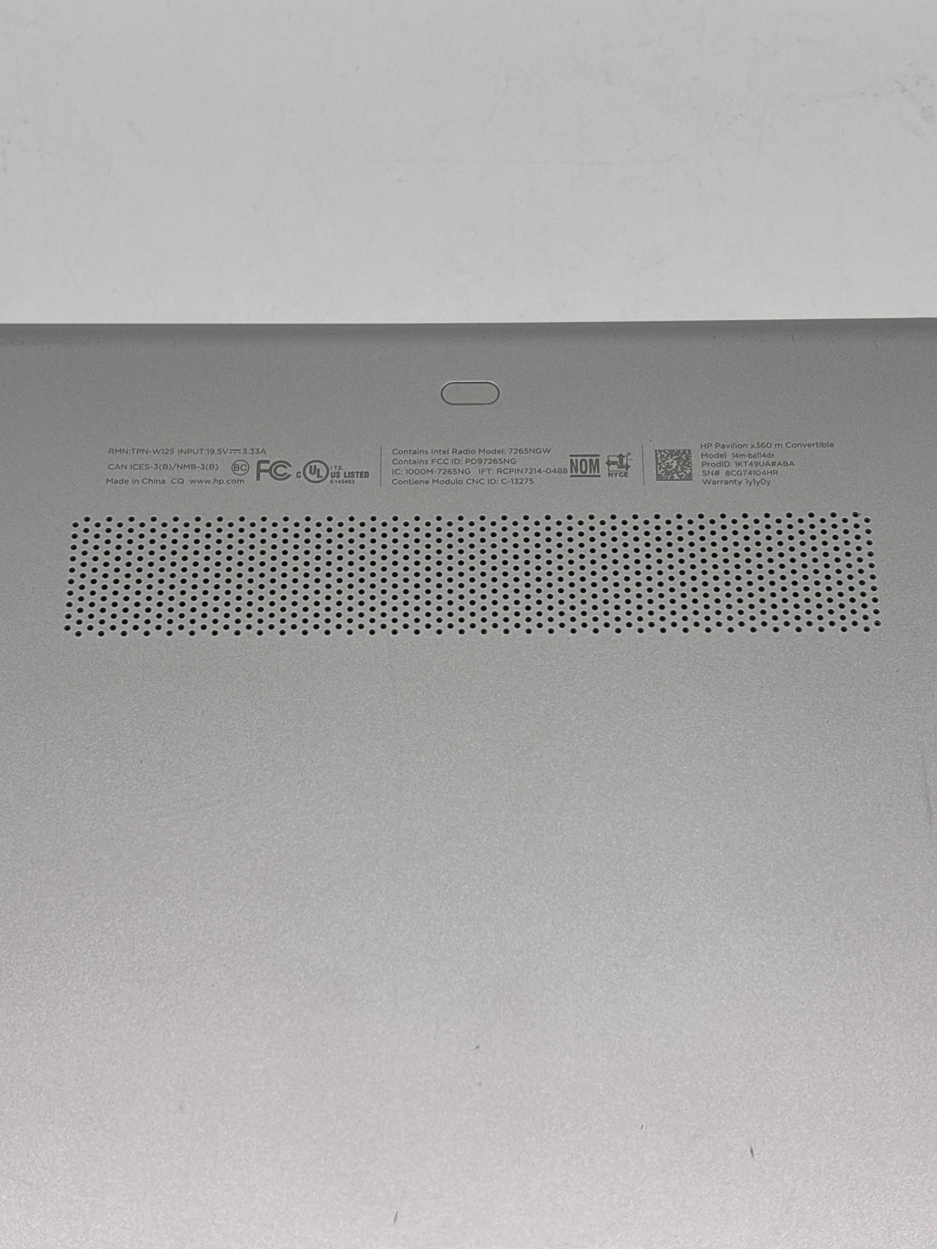 HP Pavilion x360 Convertible i5-8250U 8GB RAM 128GB SSD - Used
