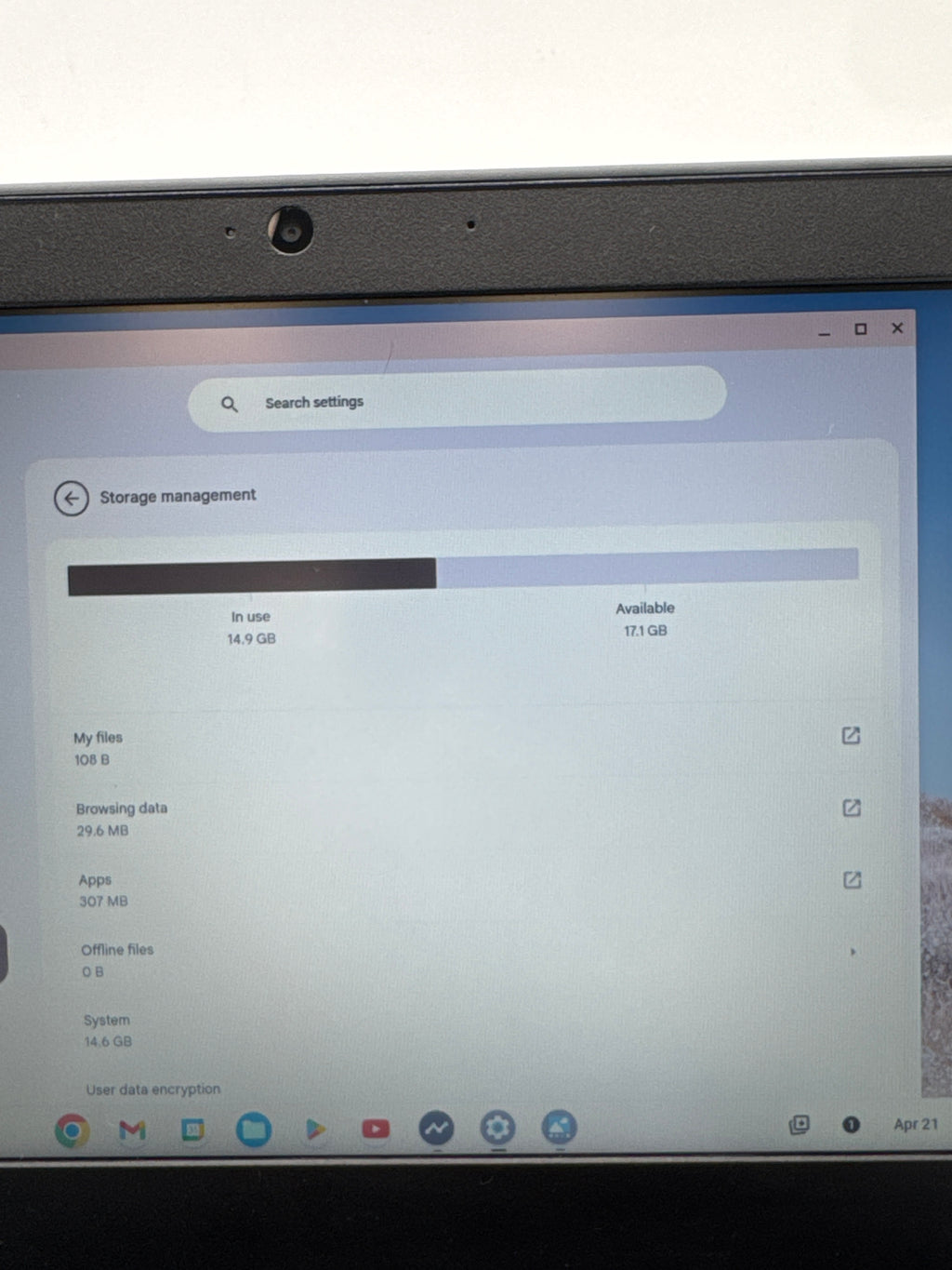Lenovo 100e Chromebook 2nd Gen AMD 4-9210C 4GB RAM 32GB SSD - Used