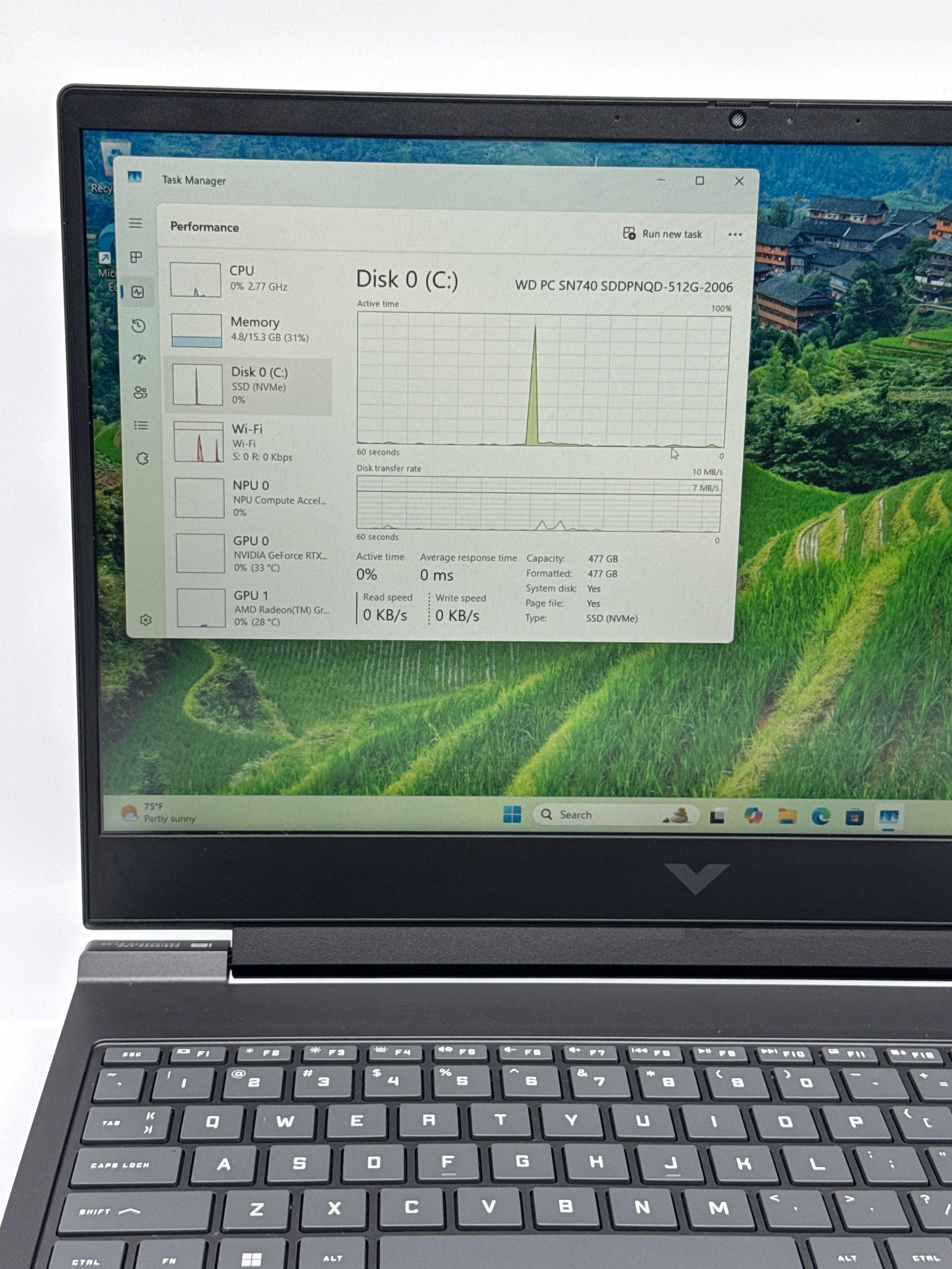 HP Victus 16-s1023dx Ryzen 7 8845HS 16GB RAM 512GB SSD RTX 4070