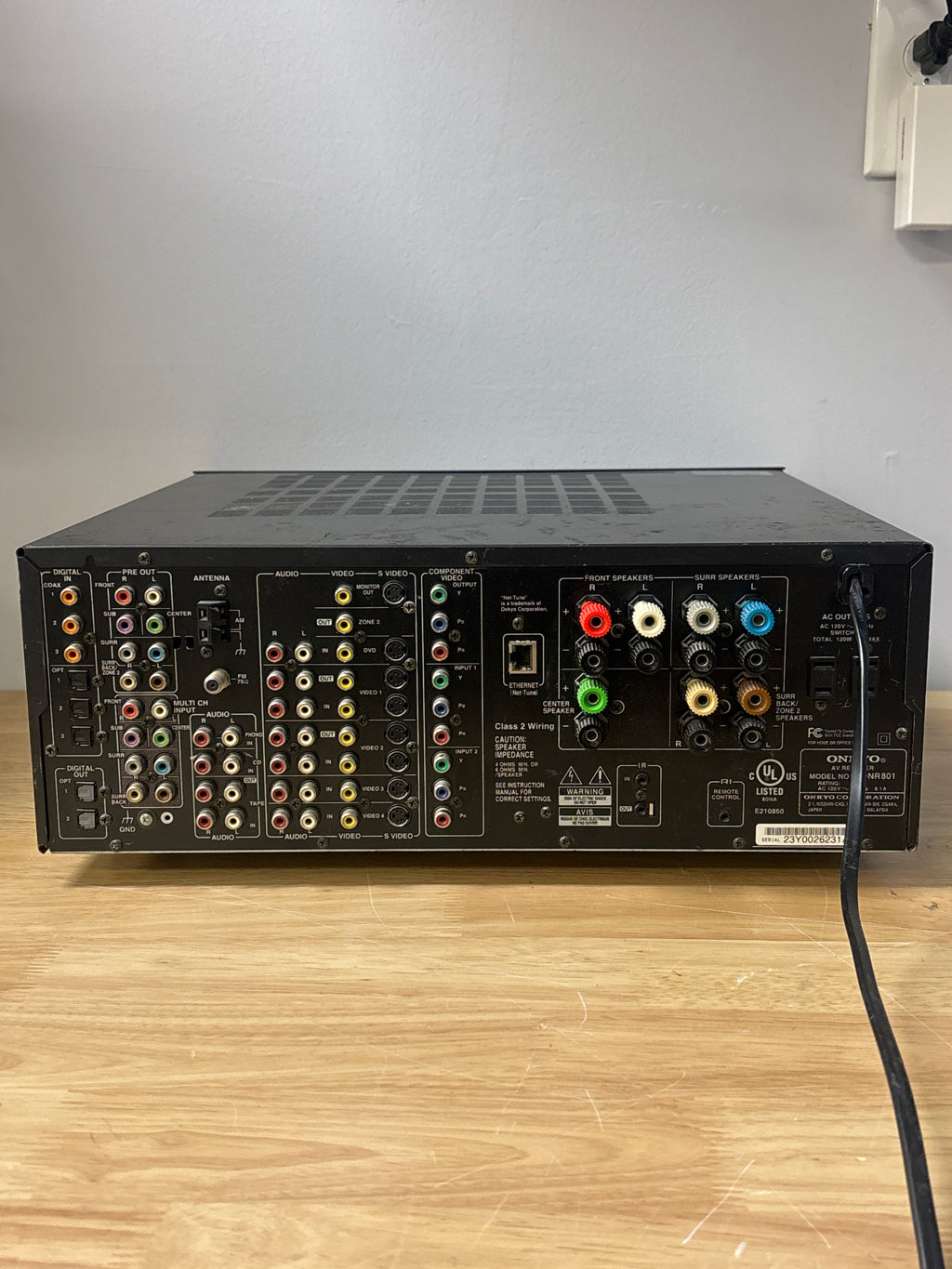 Onkyo A/V Receiver TX-NR801 Black - Used