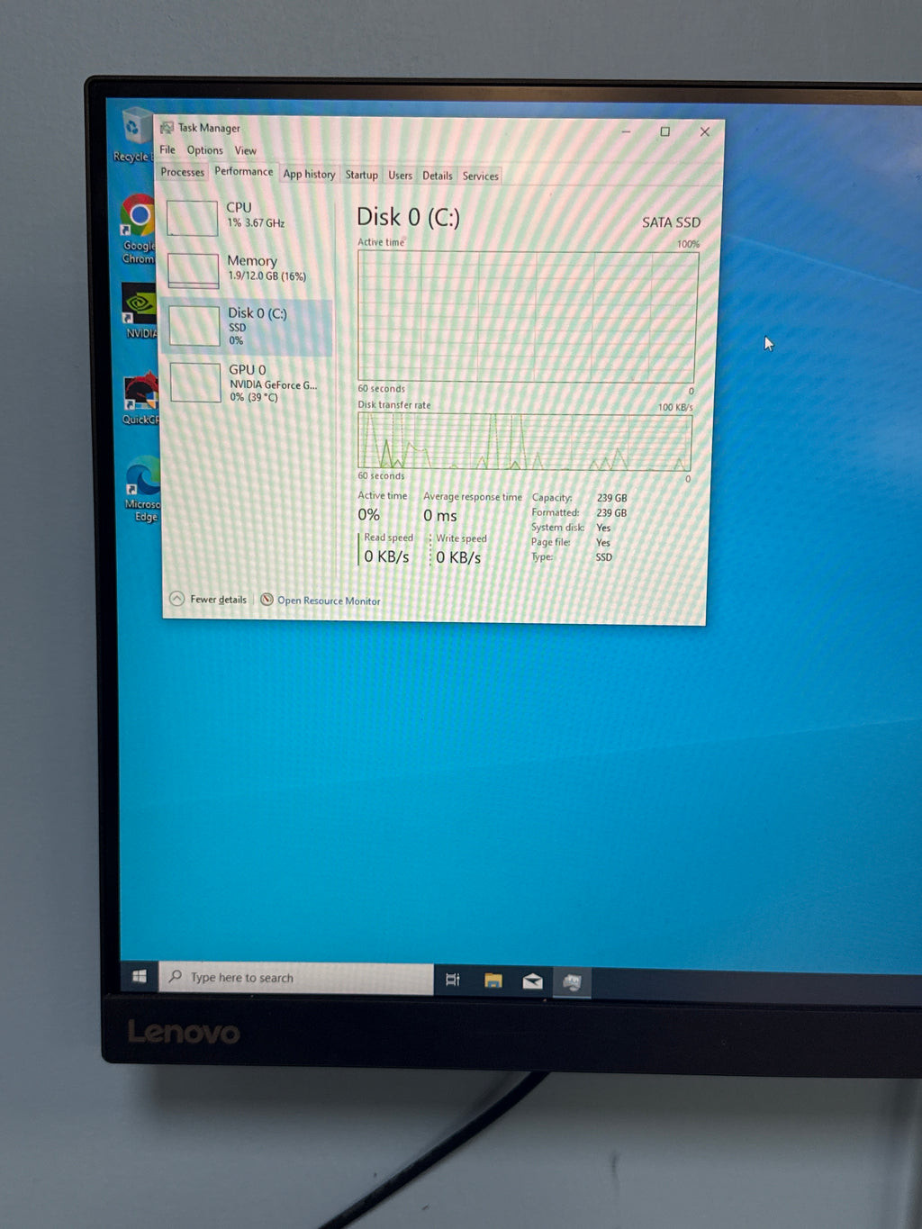 Dell OptiPlex 3020 i5-4590 12GB RAM 512GB SSD GTX 1060
