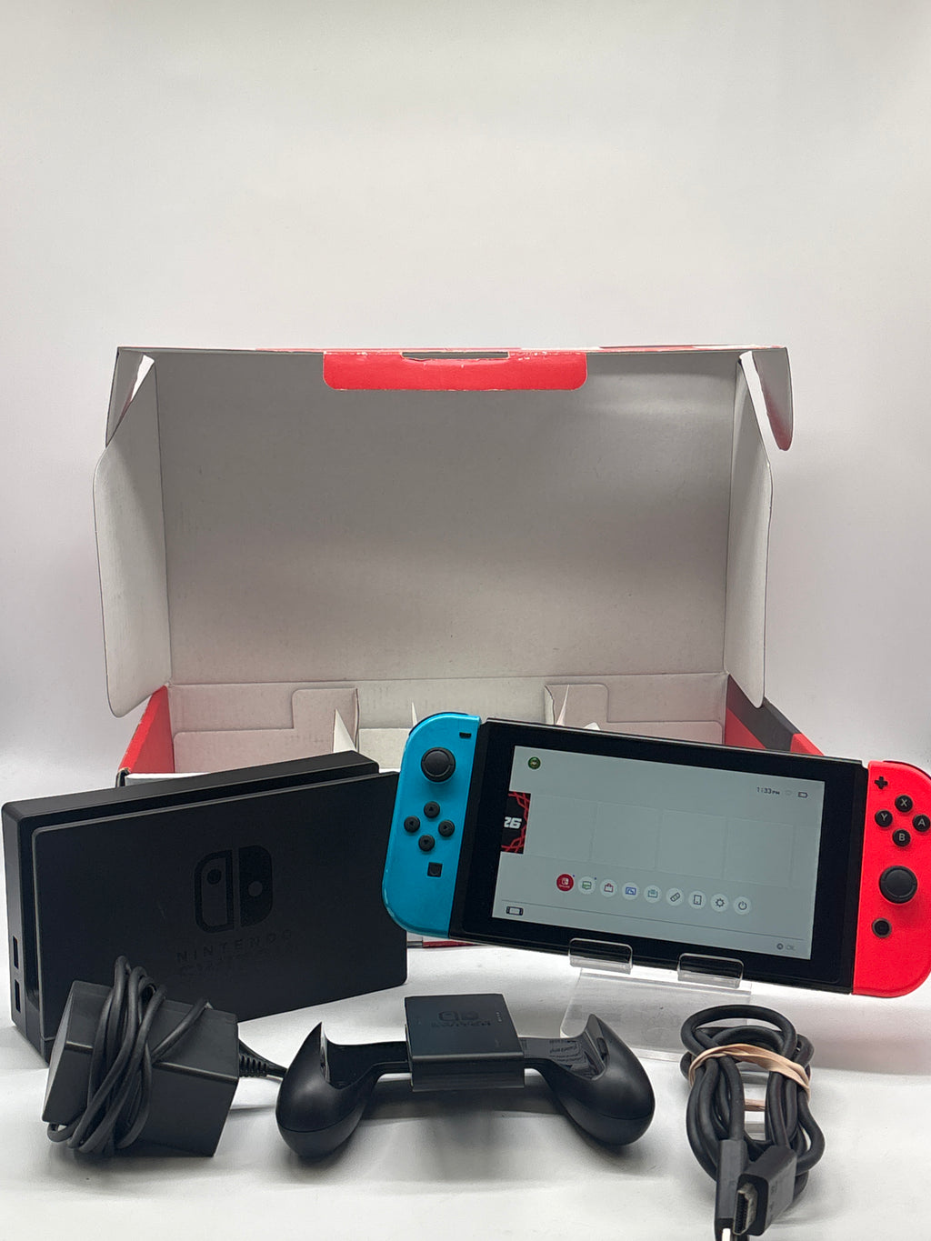 Nintendo Switch HAC-001-01 32GB Gray Used With Box Joy-Cons