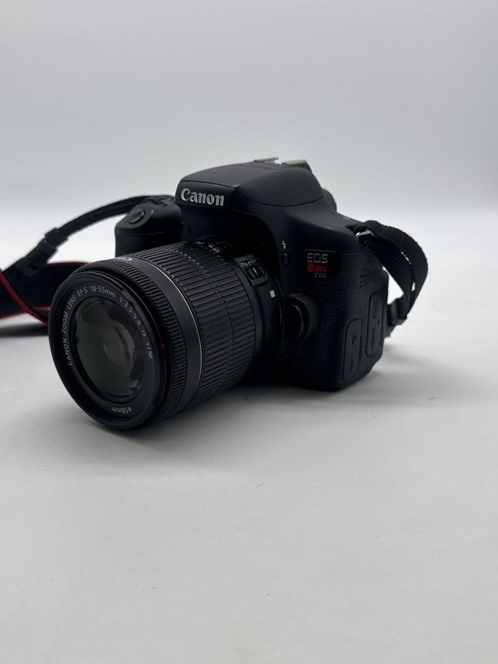 Canon EOS Rebel T6i 24MP DSLR w/ EF-S 18-55mm Lens Black - Used