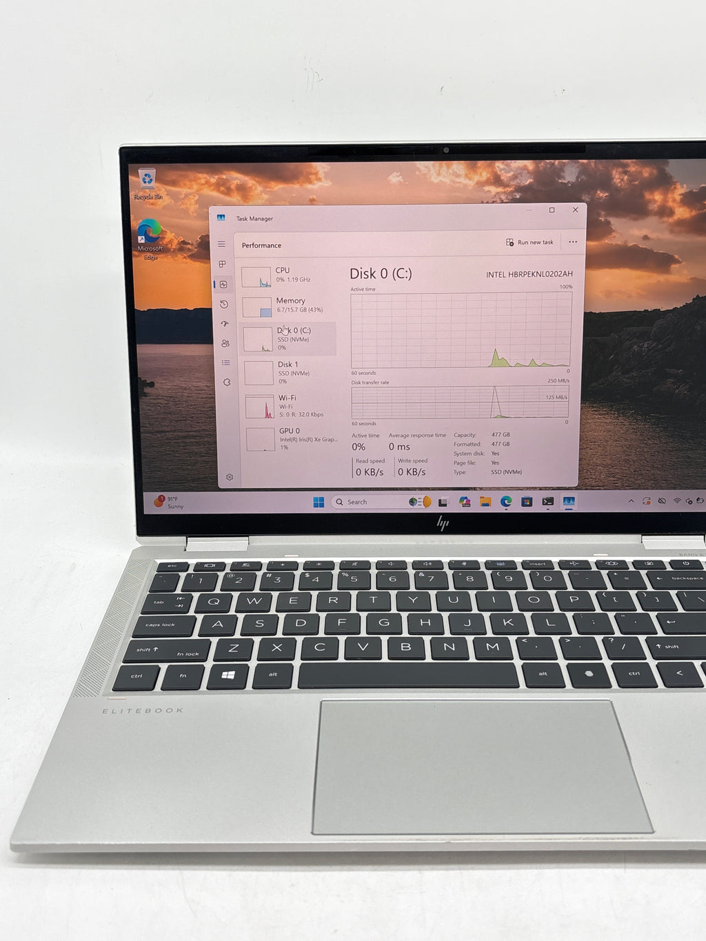 HP EliteBook x360 1040 G8 14" Intel Core i7-1185G7 16GB RAM 256GB SSD - Used