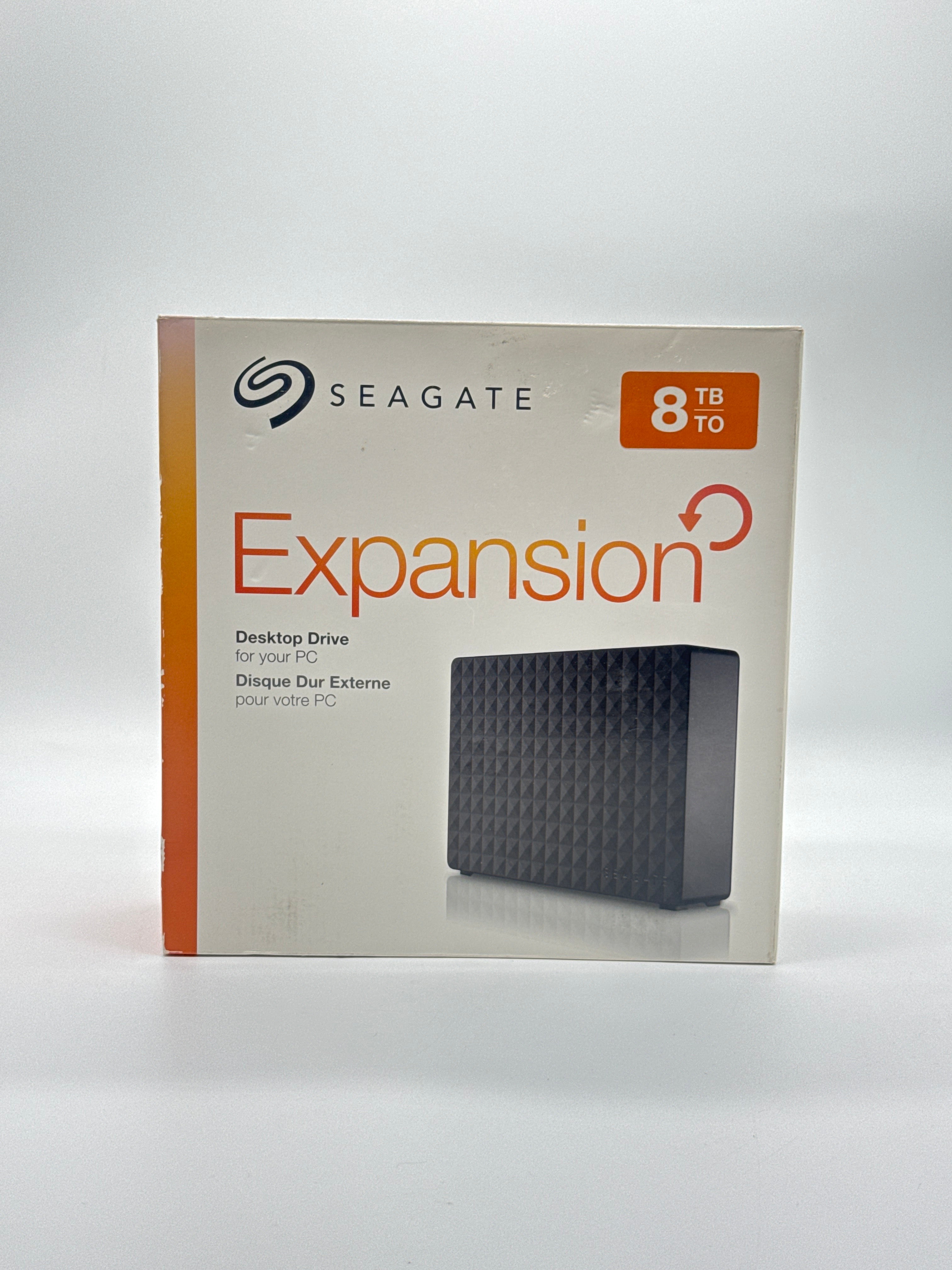 Seagate Expansion Desktop Drive 8TB USB 3.0 Desktop External HDD - Used