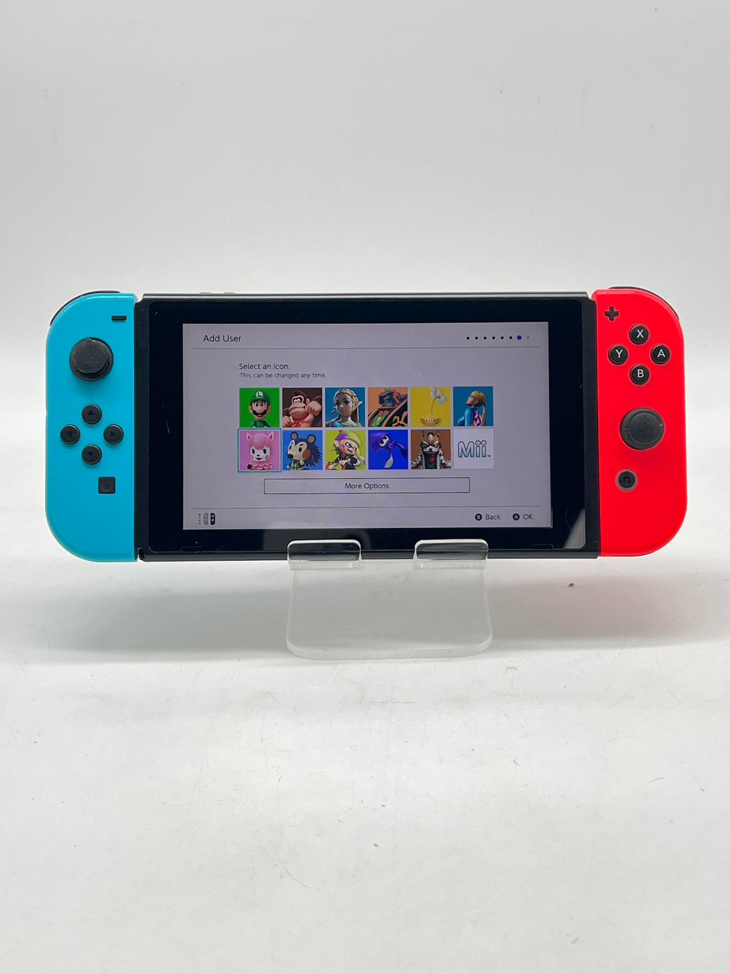 Nintendo Switch V2 HAC-001(-01) 32GB Red/Blue Joy-Con - READ