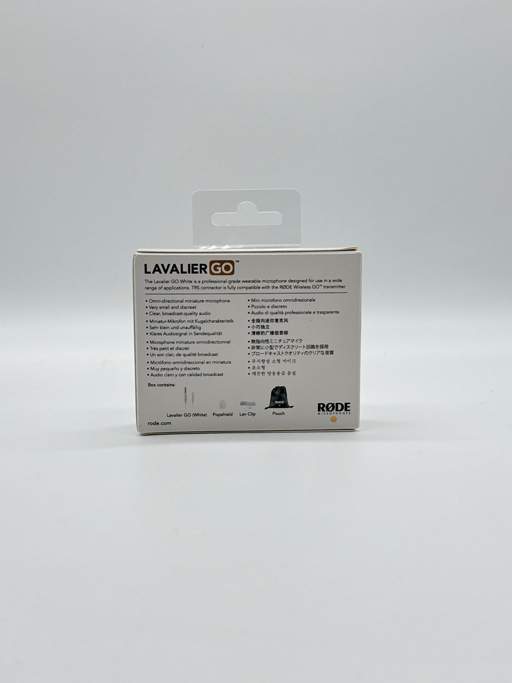 Rode Lavalier Go Wireless Omnidirectional Microphone White - New