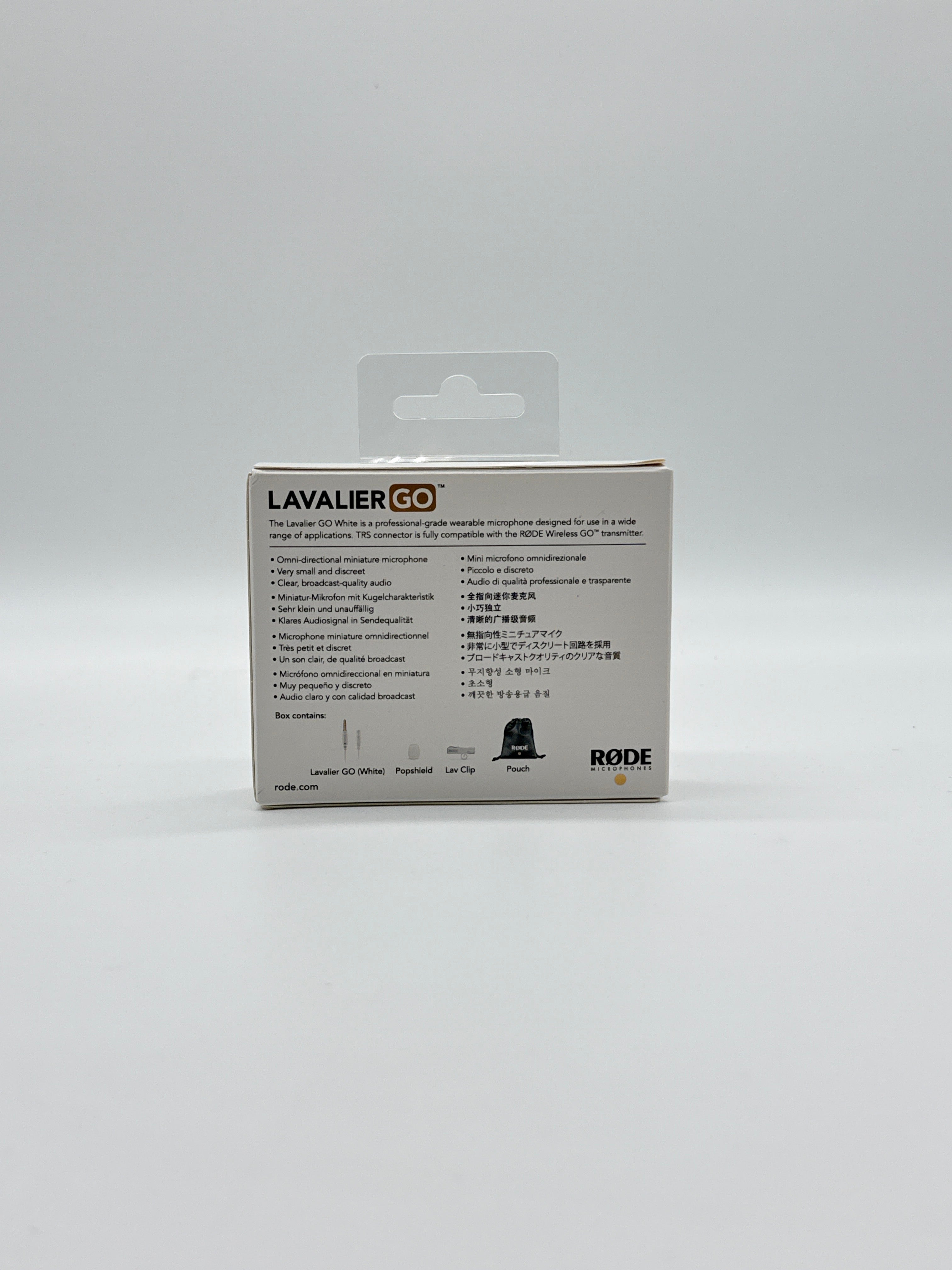 Rode Lavalier Go Wireless Omnidirectional Microphone White - New