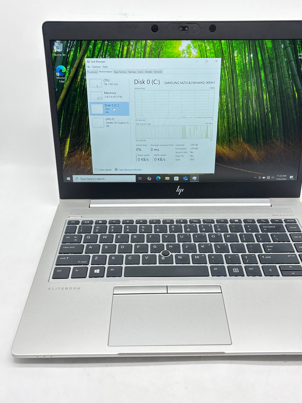 HP EliteBook 840 G5 13in Core i5-7300U 8GB RAM 256GB SSD Laptop - Used