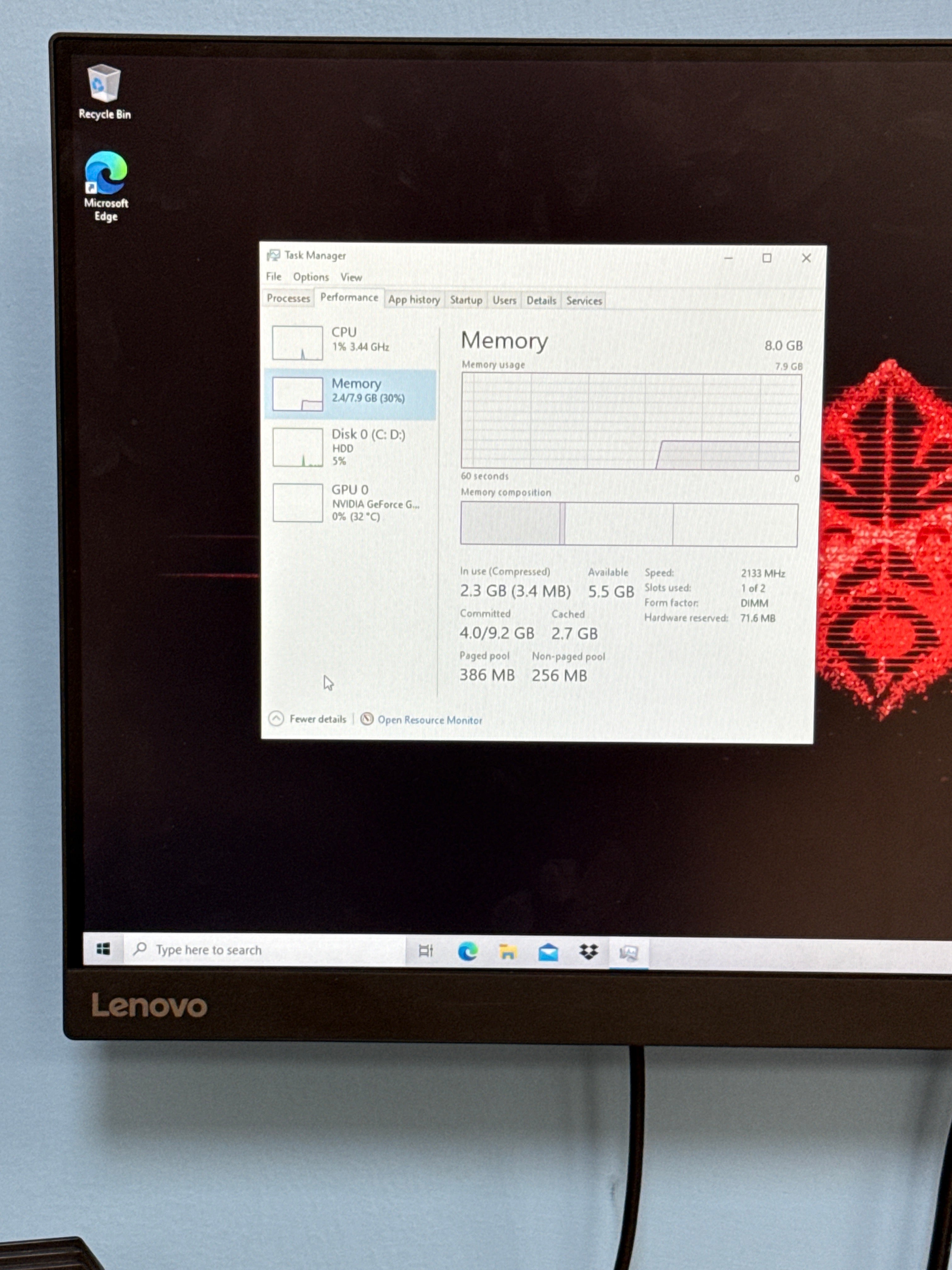 HP Omen 870 224 Gaming PC Intel i5 7400 GTX 1060 8GB RAM 1TB HDD Windows 10