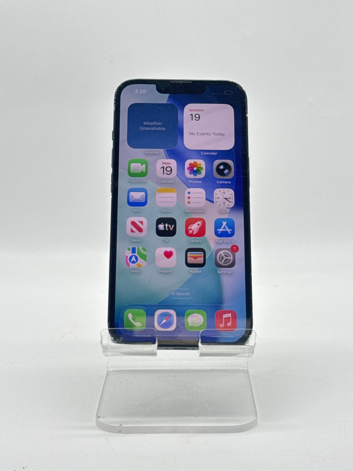 Apple iPhone 13 128GB Midnight Compatible with T-Mobile Cracked Screen Read