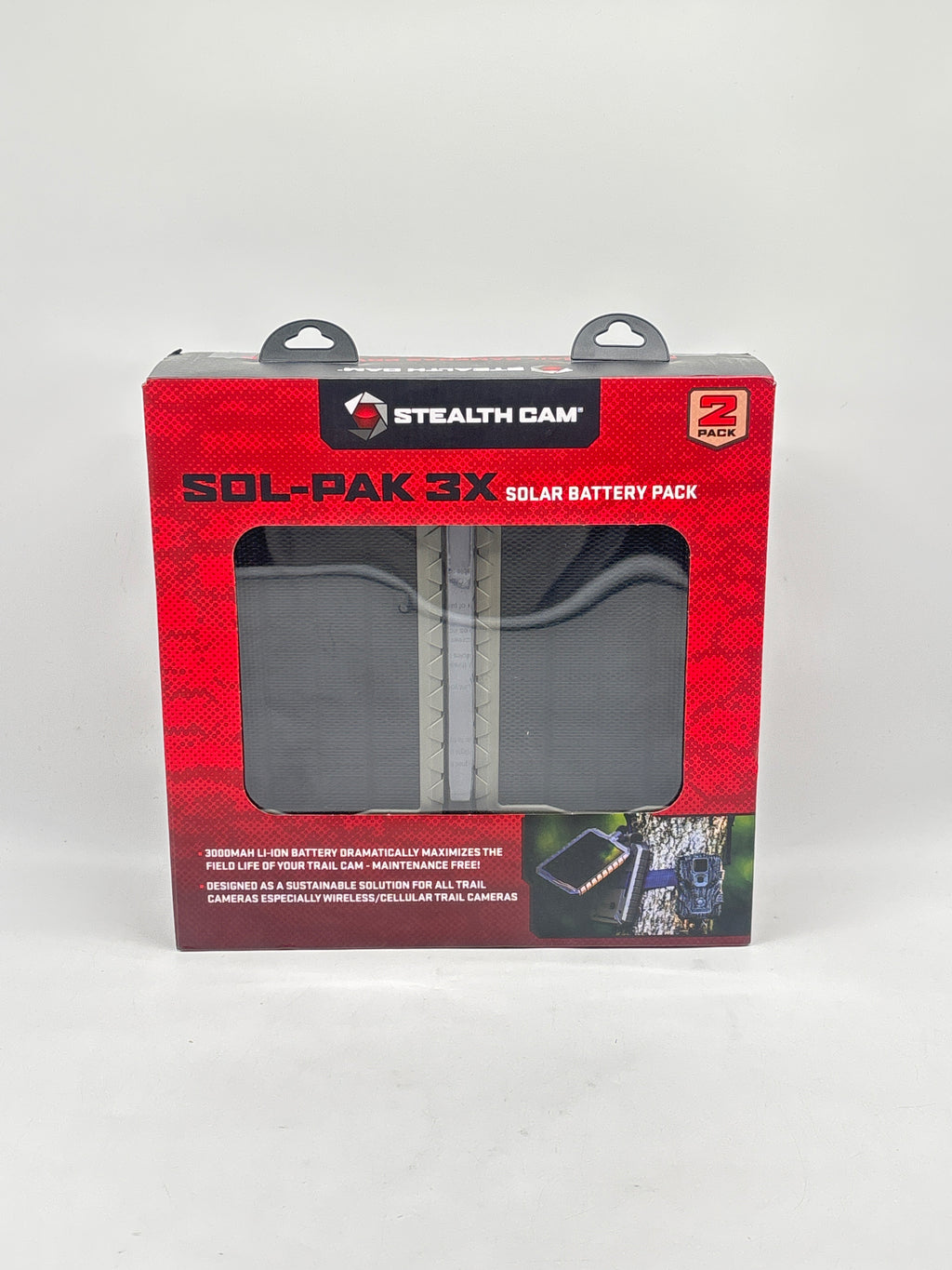 Stealth Cam 2 SOL-PAK 3X Solar Battery Pack Black New Sealed