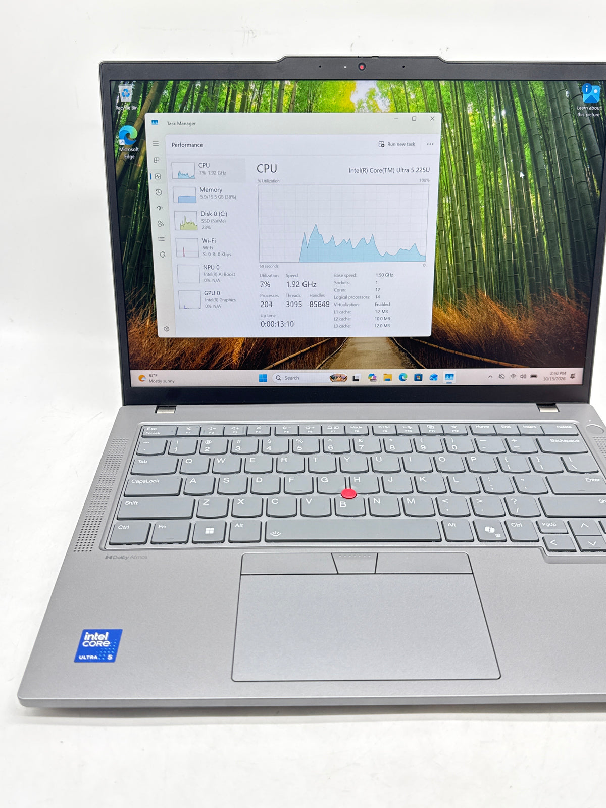 Lenovo ThinkPad T14 Gen 6 Intel Core Ultra 5 225U 16GB RAM 256GB SSD 14in - Used