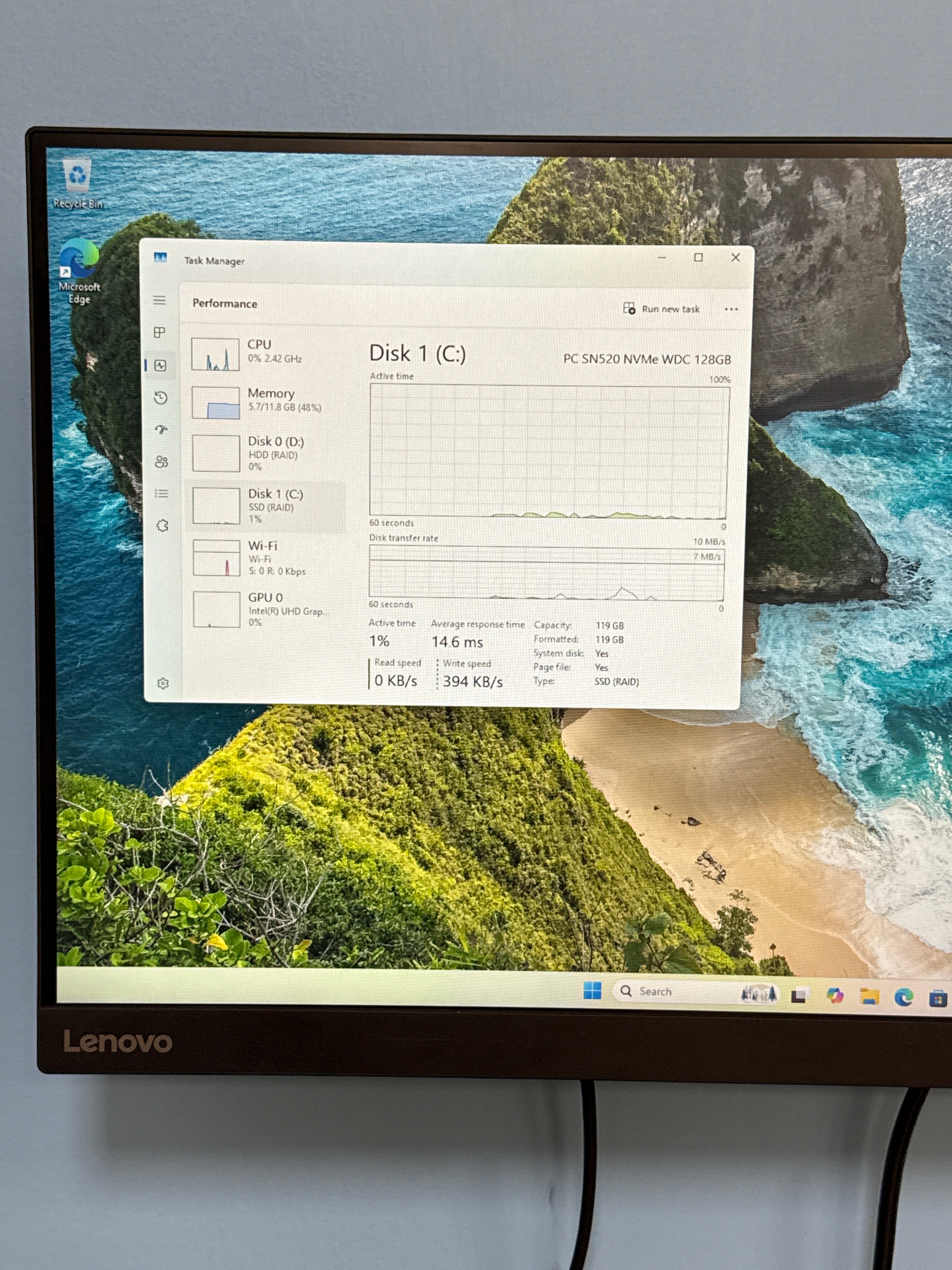 Dell Inspiron 3670 Desktop i5-9400 12GB RAM 1TB HDD + 112GB SSD